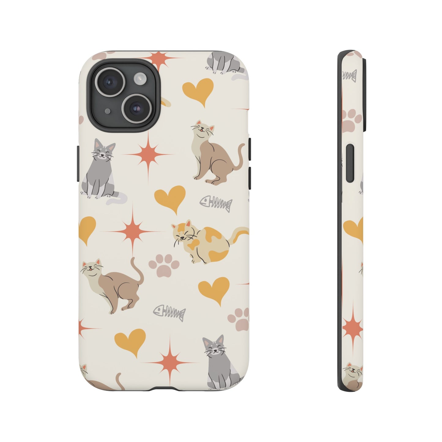 Cute Cat Wallpaper Phone Case | iPhone 15 Plus/ Pro, 14, 13, 12| Google Pixel 7, Pro, 5| Samsung Galaxy S23 All Major Phone Models