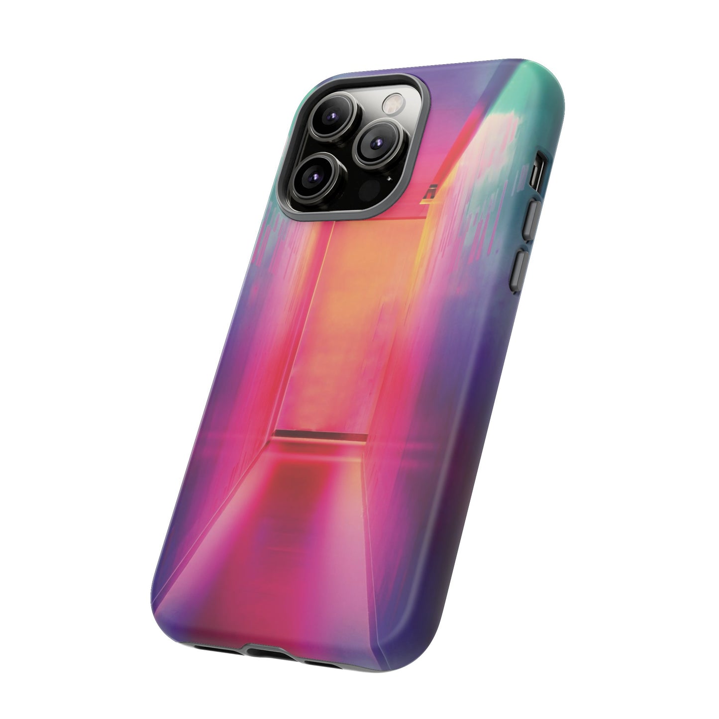 Rainbow Hallway Wallpaper Phone Case | iPhone 15 Plus/ Pro, 14, 13, 12| Google Pixel 7, Pro, 5| Samsung Galaxy S23 All Major Phone Models