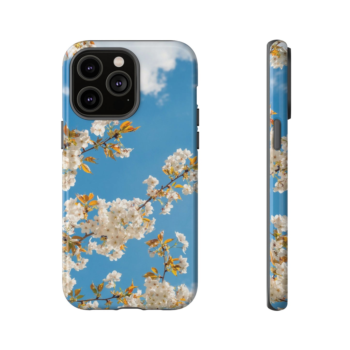 White Blossom Wallpaper Phone Case | iPhone 15 Plus/ Pro, 14, 13, 12| Google Pixel 7, Pro, 5| Samsung Galaxy S23 All Major Phone Models