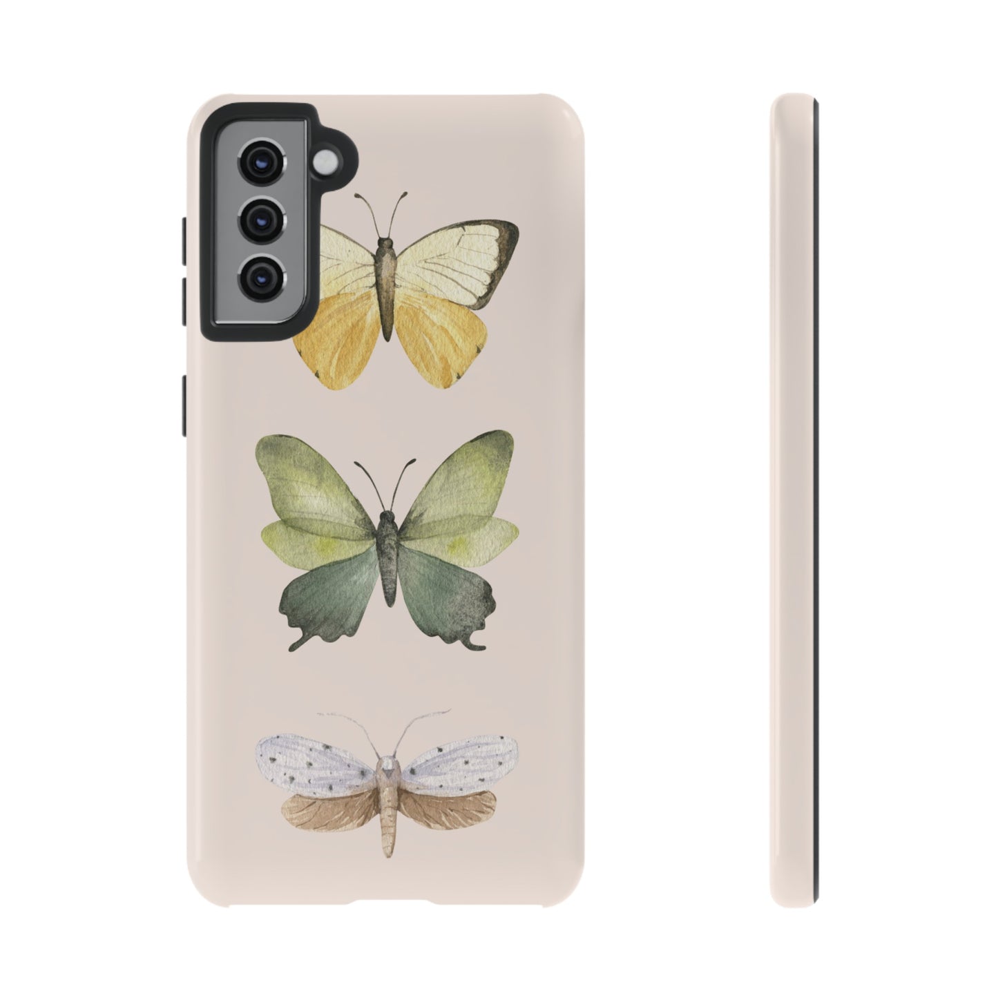 Three Butterflies Wallpaper Phone Case | iPhone 15 Plus/ Pro, 14, 13, 12| Google Pixel 7, Pro, 5| Samsung Galaxy S23 All Major Phone Models