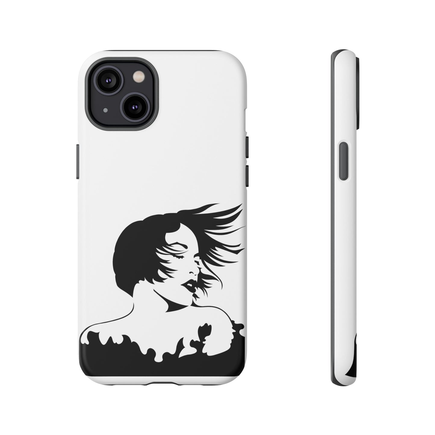 Woman In The Wind Phone Case | iPhone 15 Plus/ Pro, 14, 13, 12| Google Pixel 7, Pro, 5| Samsung Galaxy S23 All Major Phone Models