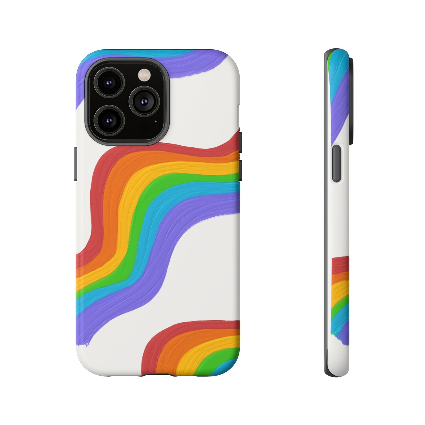 Rainbow Wallpaper Phone Case | iPhone 15 Plus/ Pro, 14, 13, 12| Google Pixel 7, Pro, 5| Samsung Galaxy S23 All Major Phone Models