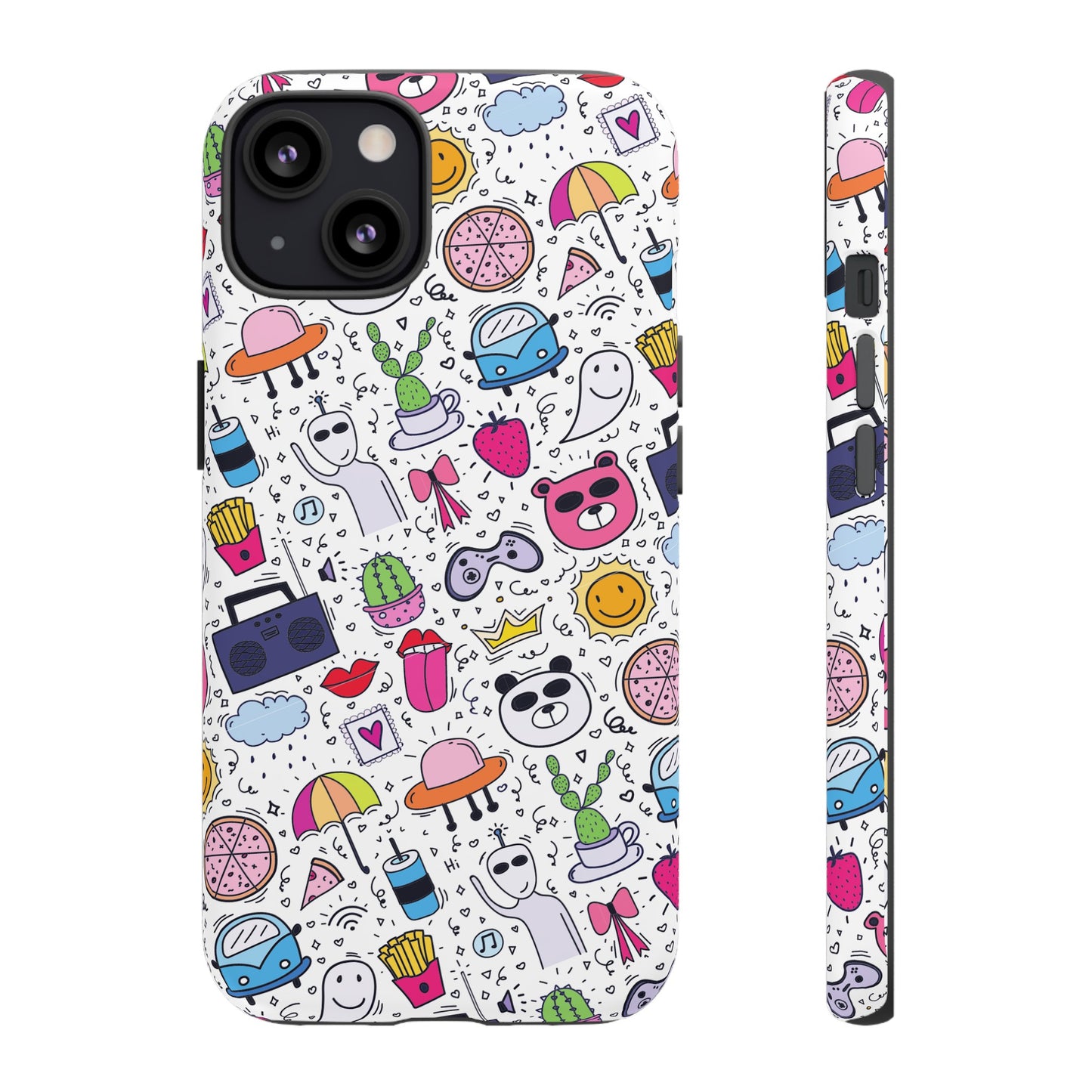 Cartoon Collage Phone Case | iPhone 15 Plus/ Pro, 14, 13, 12| Google Pixel 7, Pro, 5| Samsung Galaxy S23 All Major Phone Models