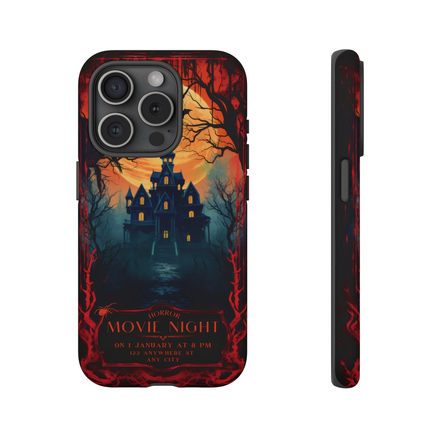 Horror Movie Night Phone Case | iPhone 15 Plus/ Pro, 14, 13, 12| Google Pixel 7, Pro, 5| Samsung Galaxy S23 All Major Phone Models