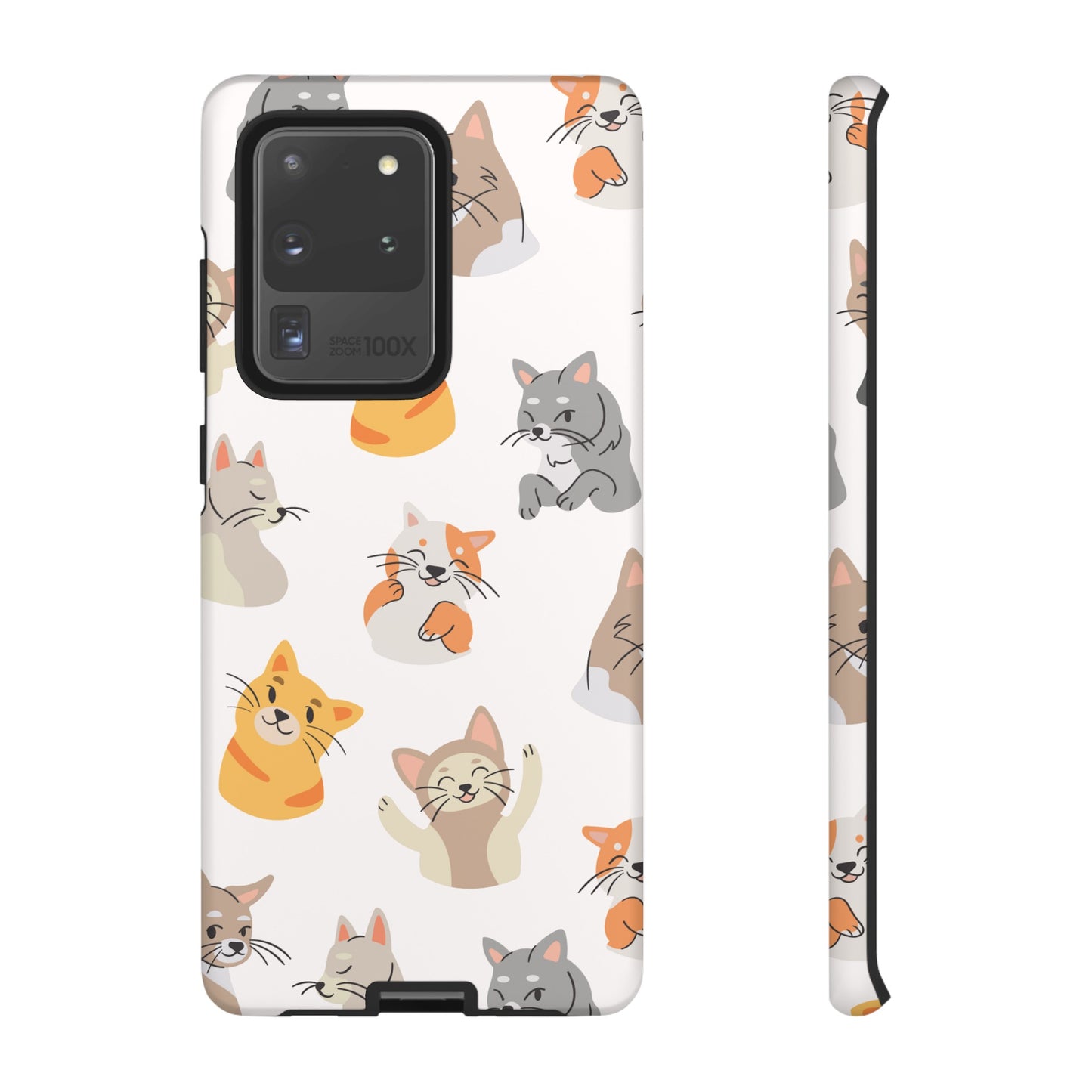 Adorable Cats Wallpaper Phone Case | iPhone 15 Plus/ Pro, 14, 13, 12| Google Pixel 7, Pro, 5| Samsung Galaxy S23 All Major Phone Models