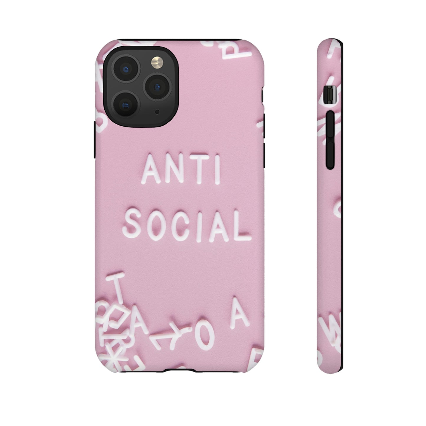 Anti Social Phone Case | iPhone 15 Plus/ Pro, 14, 13, 12| Google Pixel 7, Pro, 5| Samsung Galaxy S23 All Major Phone Models