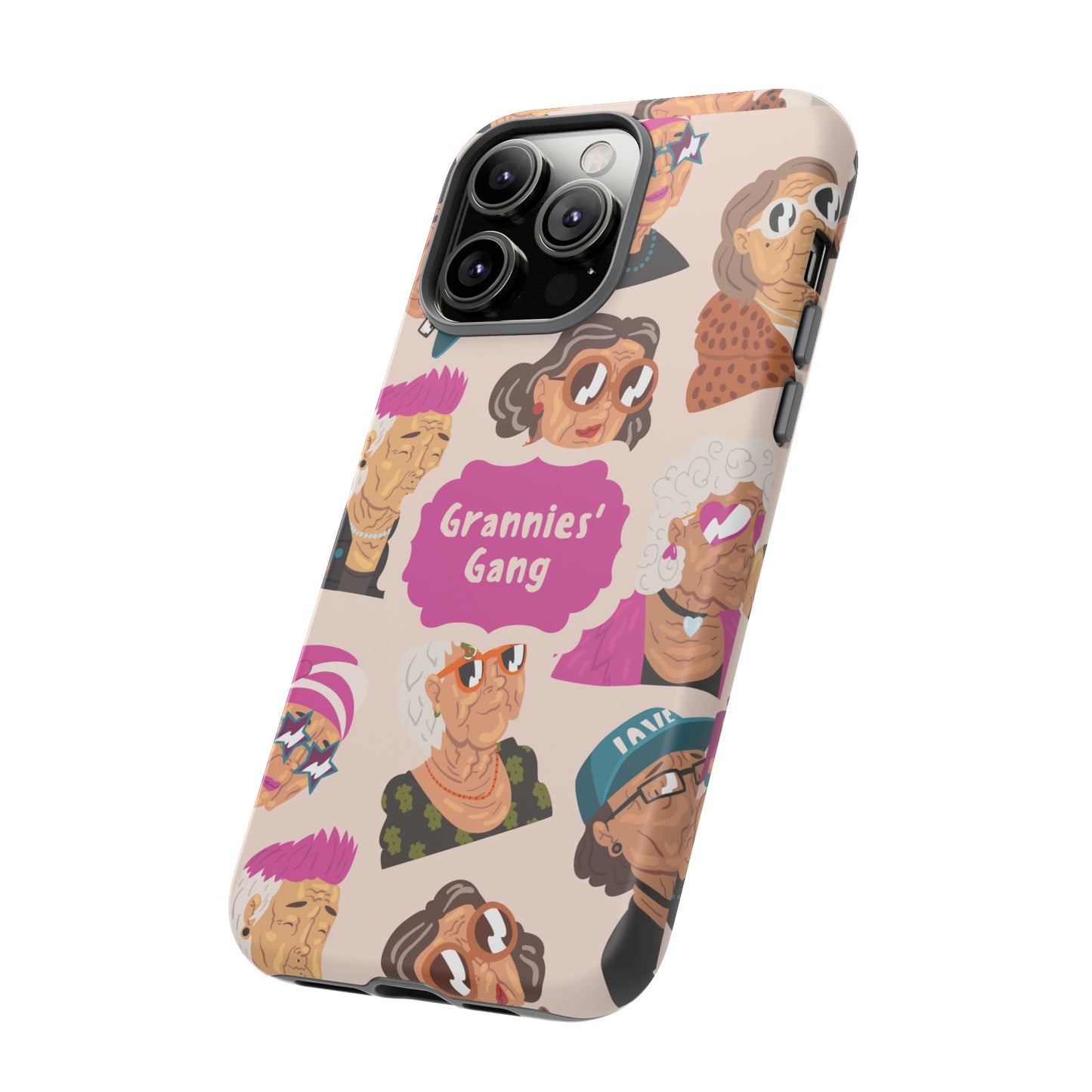 Grannies' Gang Wallpaper Phone Case | iPhone 15 Plus/ Pro, 14, 13, 12| Google Pixel 7, Pro, 5| Samsung Galaxy S23 All Major Phone Models