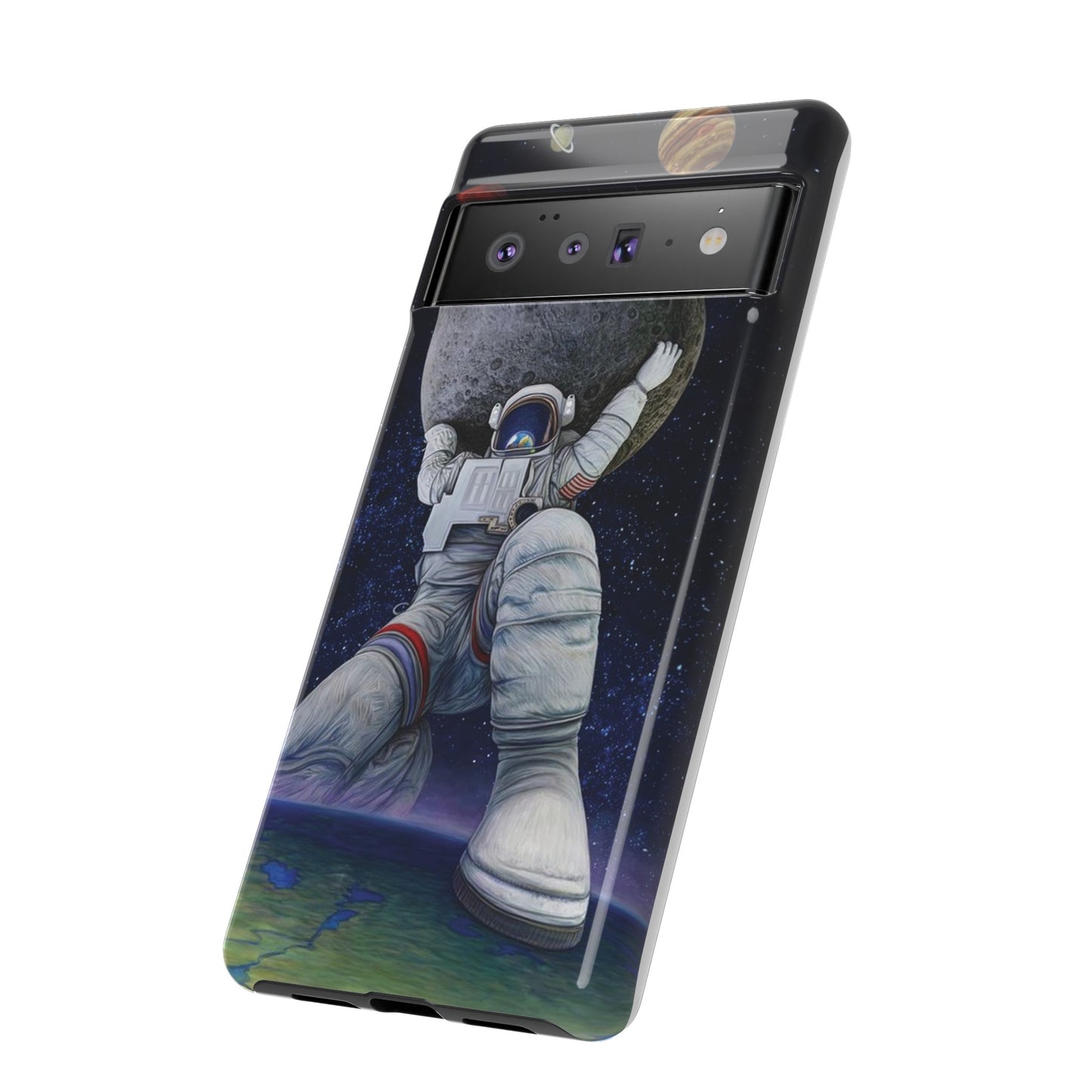 Astronaut Holding The Moon Phone Case | iPhone 15 Plus/ Pro, 14, 13, 12| Google Pixel 7, Pro, 5| Samsung Galaxy S23 All Major Phone Models