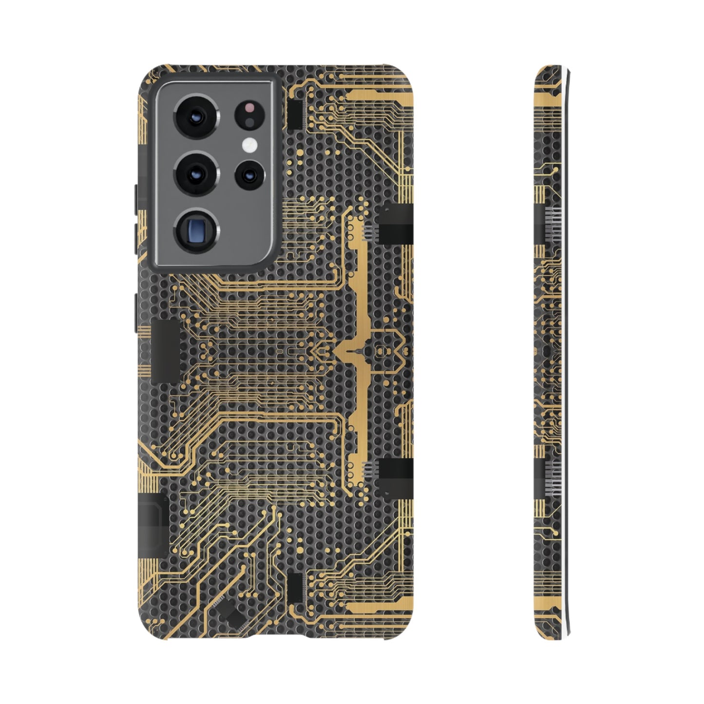 Golden Circuit Board Wallpaper Phone Case | iPhone 15 Plus/ Pro, 14, 13, 12| Google Pixel 7, Pro, 5| Samsung Galaxy S23 All Major Phone Models