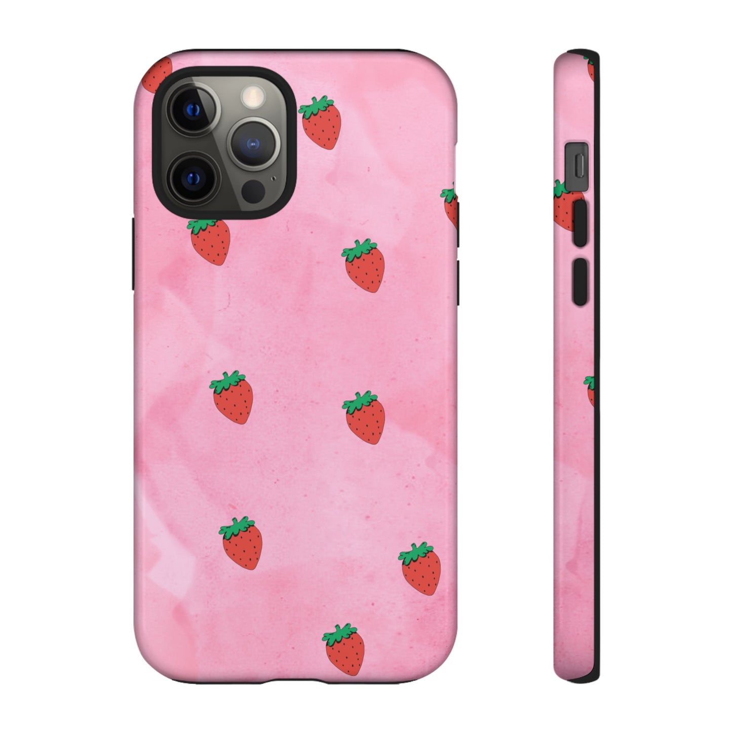 Strawberry Wallpaper Phone Case | iPhone 15 Plus/ Pro, 14, 13, 12| Google Pixel 7, Pro, 5| Samsung Galaxy S23 All Major Phone Models