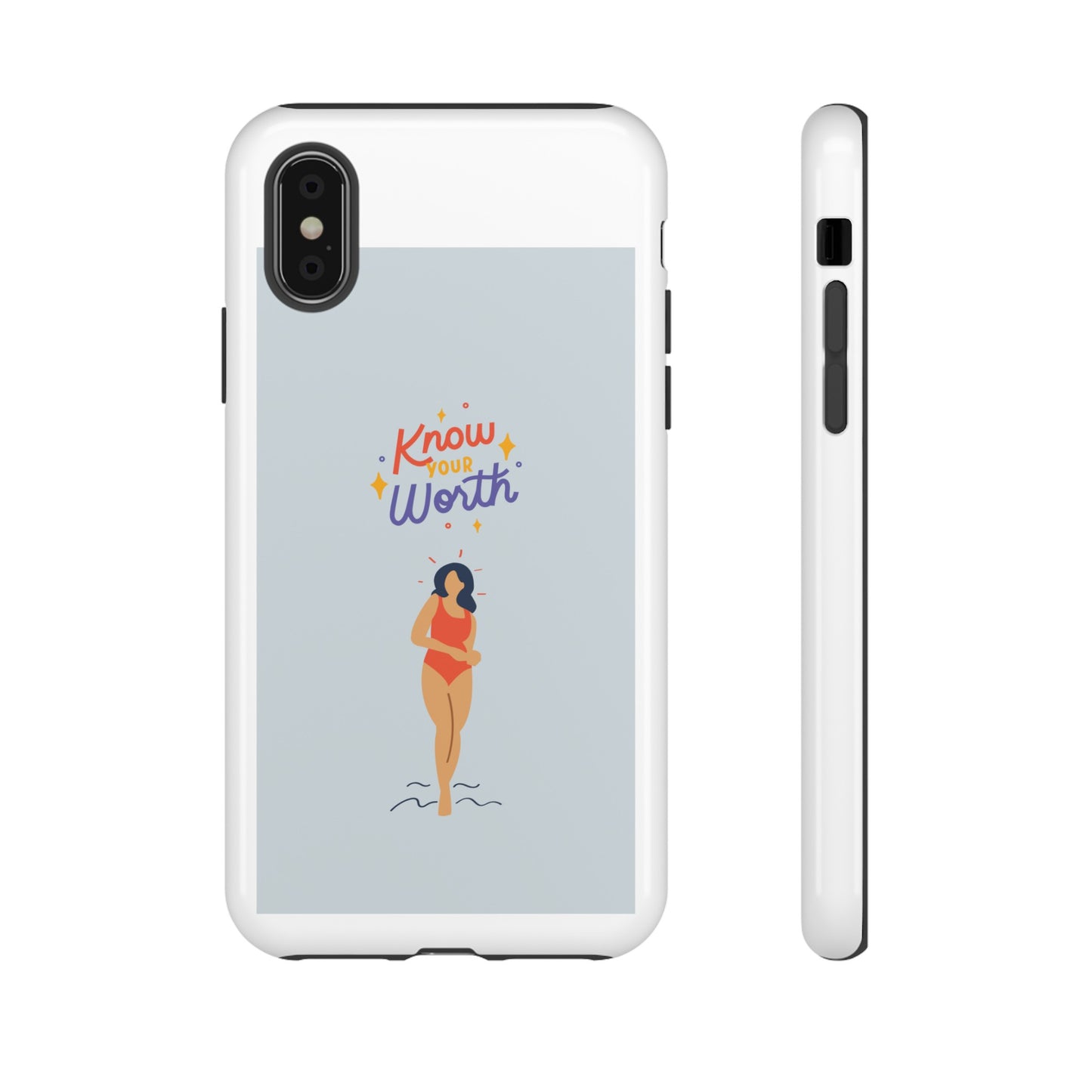 Know Your Worth Phone Case | iPhone 15 Plus/ Pro, 14, 13, 12| Google Pixel 7, Pro, 5| Samsung Galaxy S23 All Major Phone Models