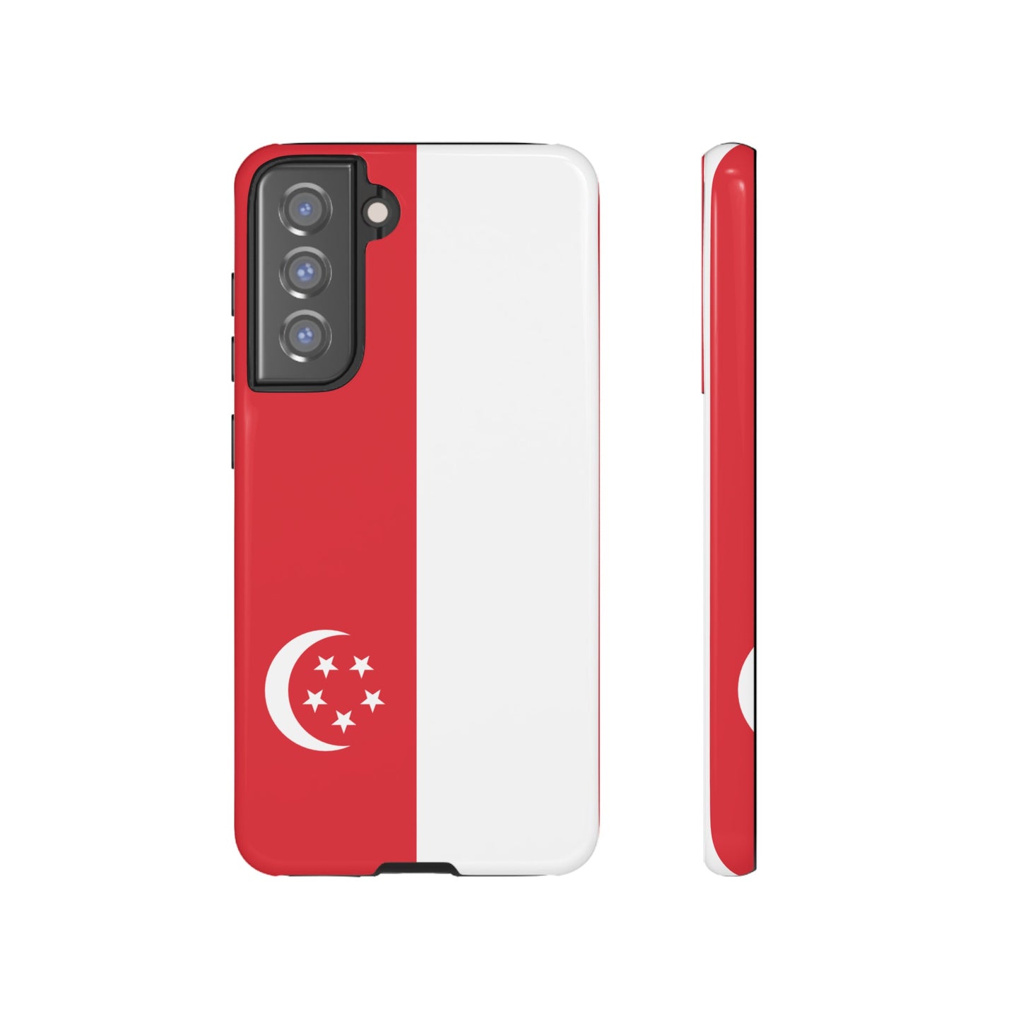 Singapore Flag Phone Case | iPhone 15 Plus/ Pro, 14, 13, 12| Google Pixel 7, Pro, 5| Samsung Galaxy S23 All Major Phone Models