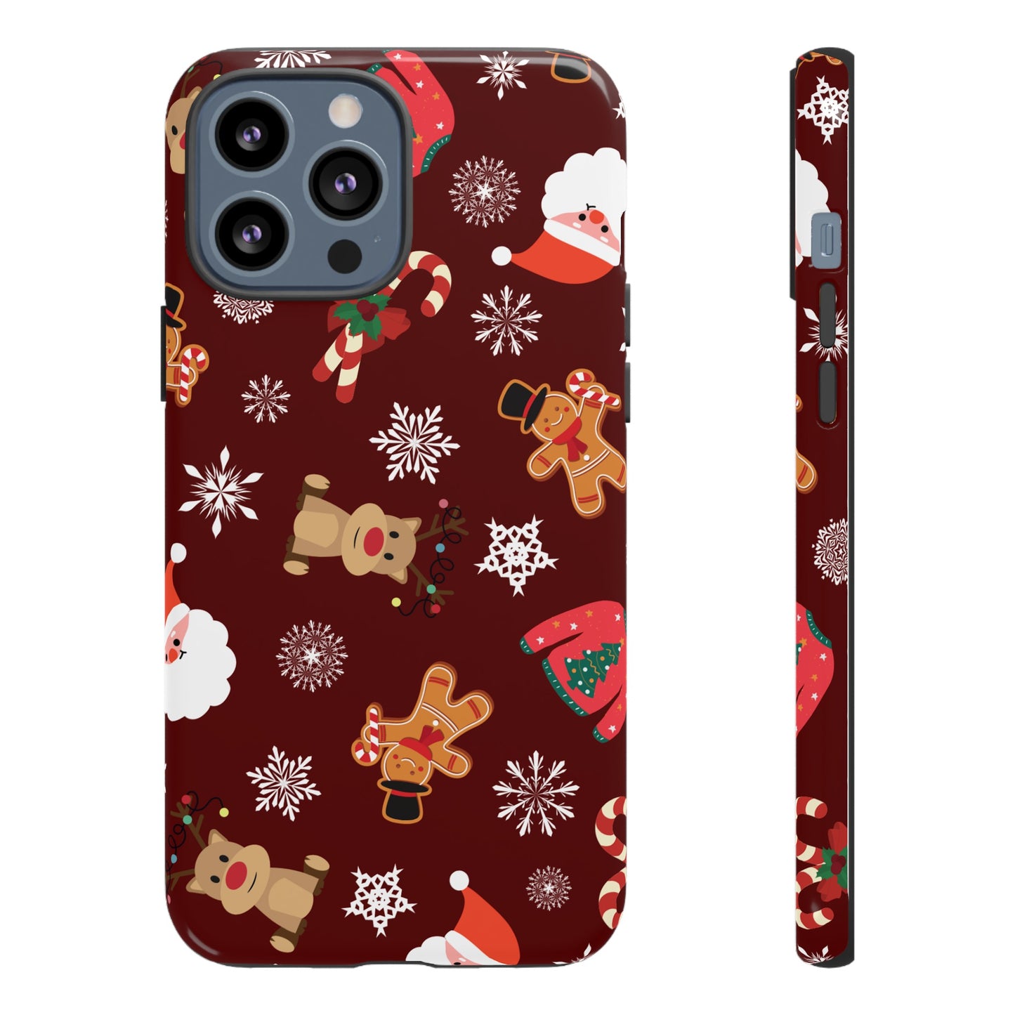 Festive Christmas Wallpaper Phone Case | iPhone 15 Plus/ Pro, 14, 13, 12| Google Pixel 7, Pro, 5| Samsung Galaxy S23 All Major Phone Models