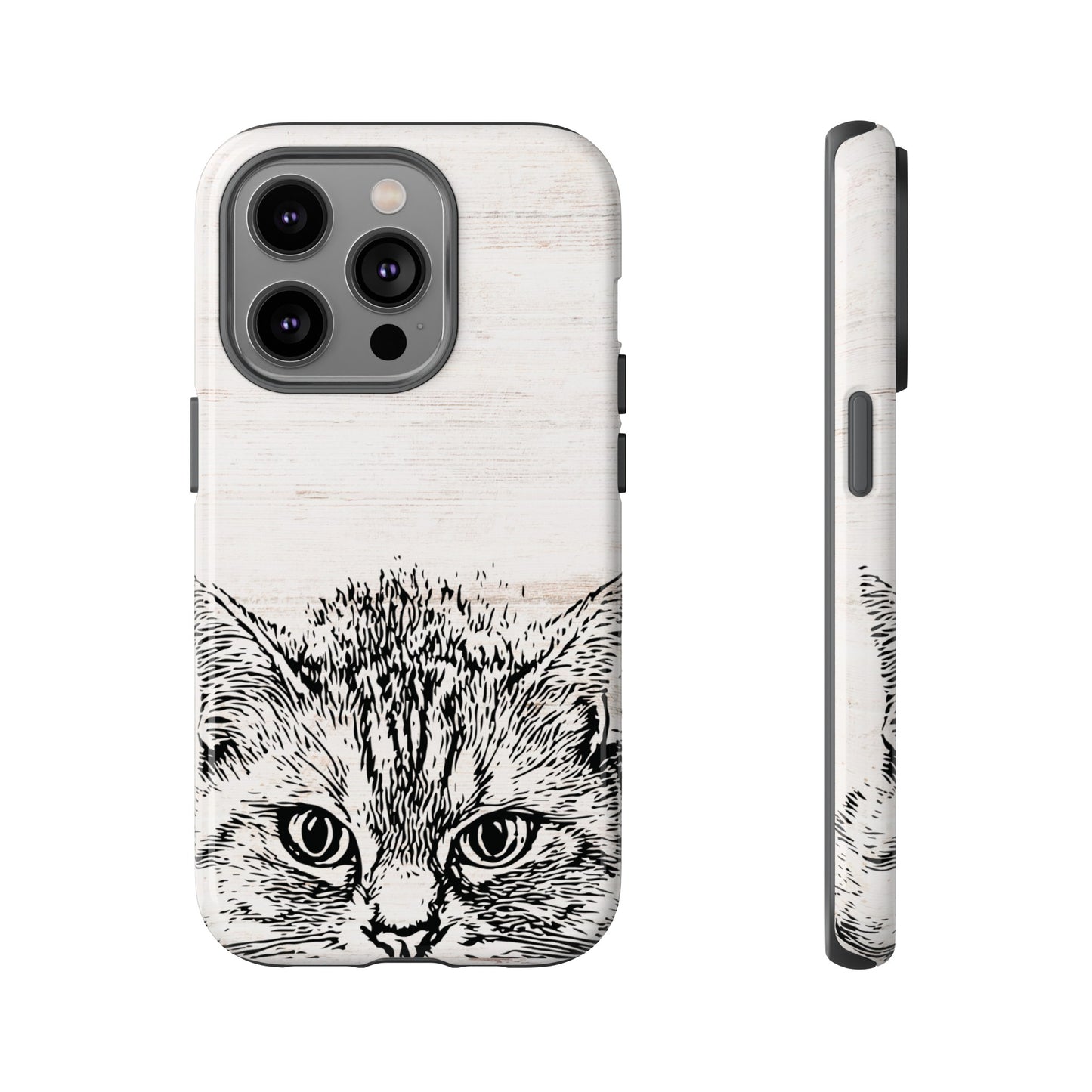 Close- Up Cat Wallpaper Phone Case | iPhone 15 Plus/ Pro, 14, 13, 12| Google Pixel 7, Pro, 5| Samsung Galaxy S23 All Major Phone Models