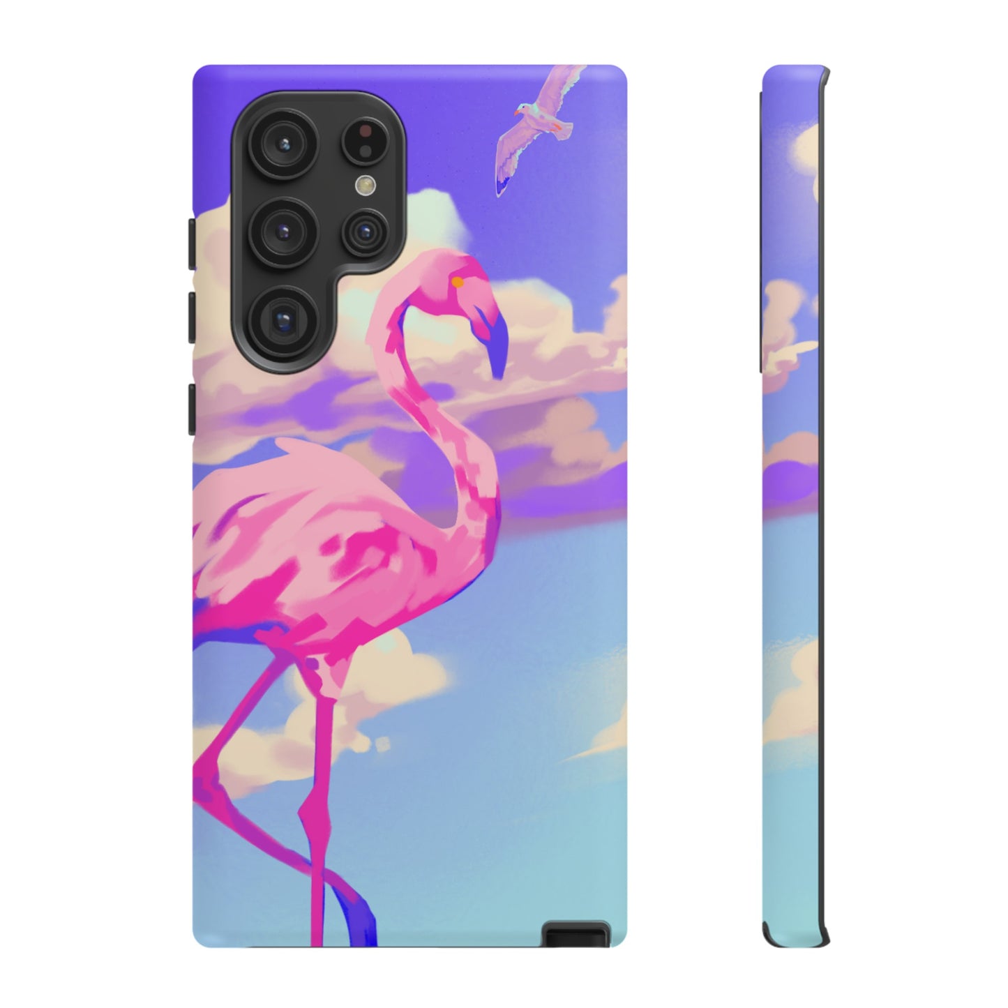 Flamingo In The Clouds Phone Case | iPhone 15 Plus/ Pro, 14, 13, 12| Google Pixel 7, Pro, 5| Samsung Galaxy S23 All Major Phone Models