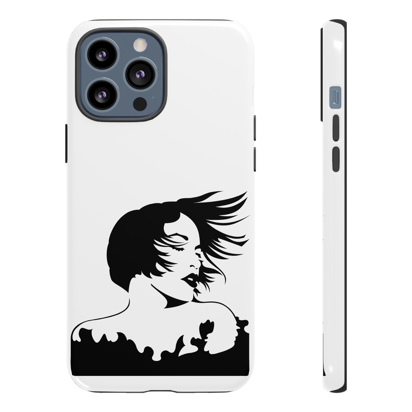 Woman In The Wind Phone Case | iPhone 15 Plus/ Pro, 14, 13, 12| Google Pixel 7, Pro, 5| Samsung Galaxy S23 All Major Phone Models