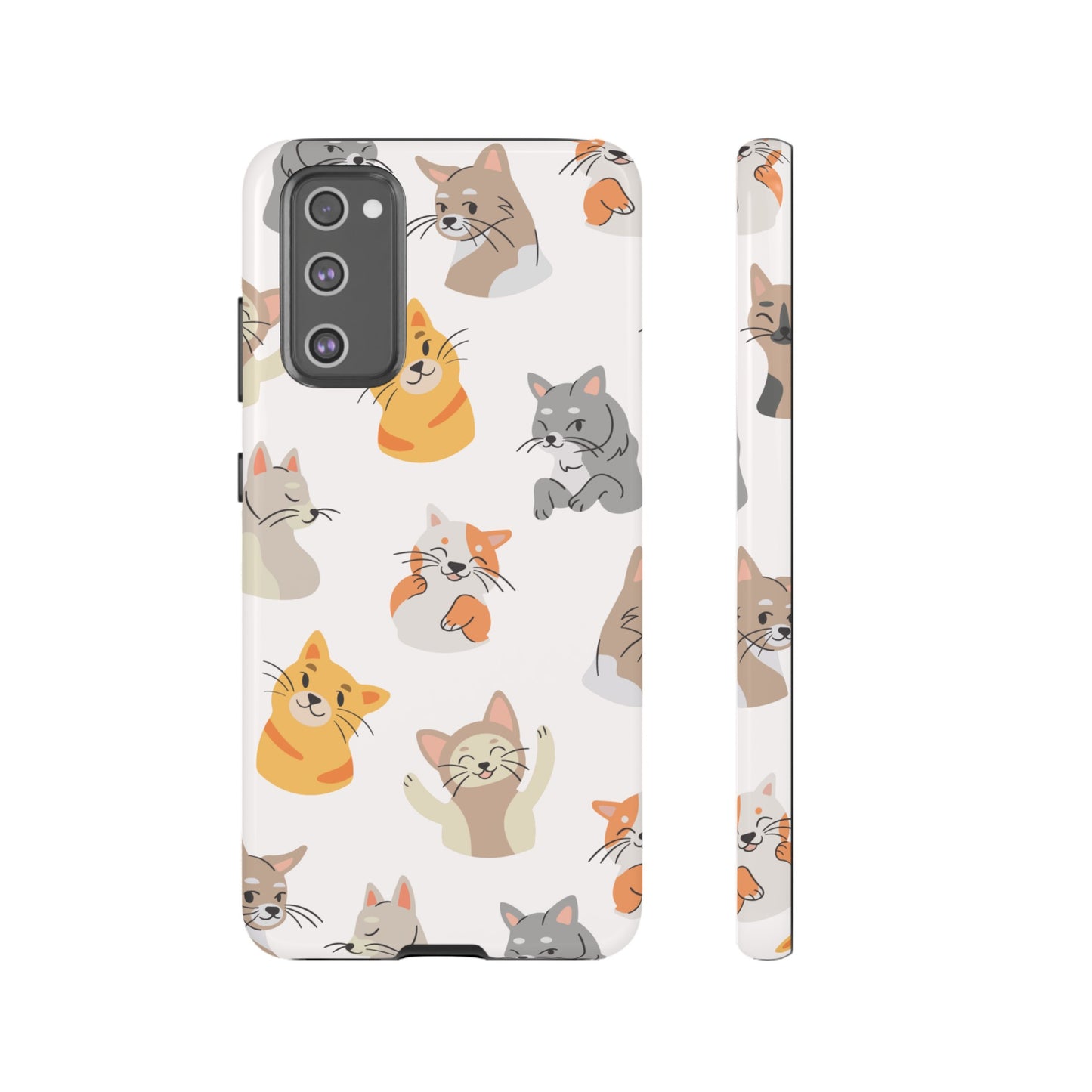 Adorable Cats Wallpaper Phone Case | iPhone 15 Plus/ Pro, 14, 13, 12| Google Pixel 7, Pro, 5| Samsung Galaxy S23 All Major Phone Models