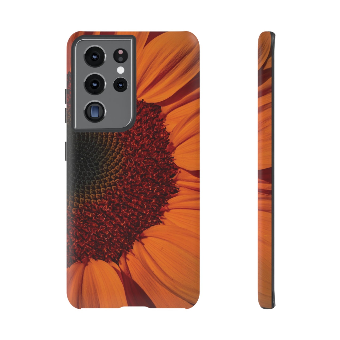 Orange Sunflower Wallpaper Phone Case | iPhone 15 Plus/ Pro, 14, 13, 12| Google Pixel 7, Pro, 5| Samsung Galaxy S23 All Major Phone Models