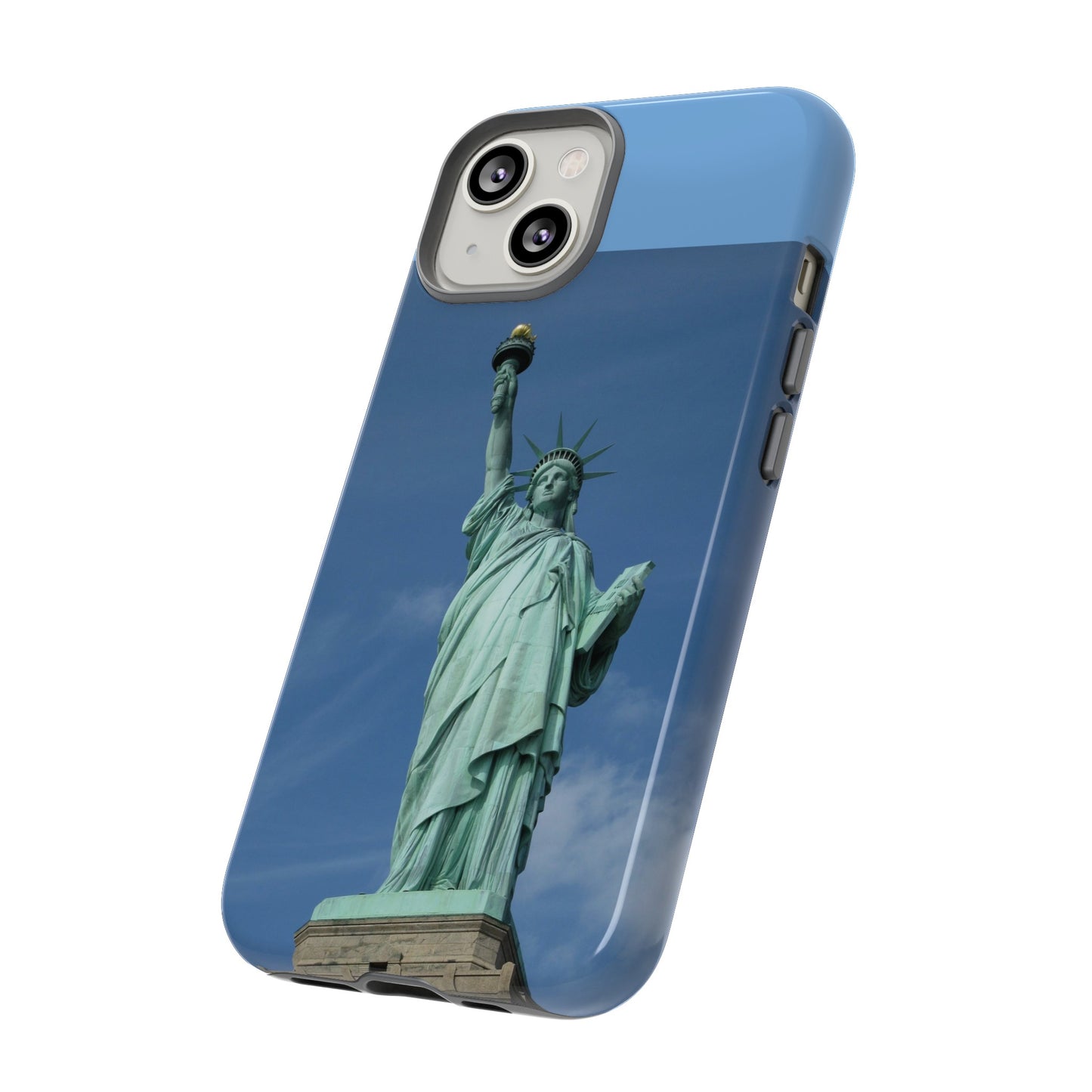 Statue Of Liberty Wallpaper Phone Case | iPhone 15 Plus/ Pro, 14, 13, 12| Google Pixel 7, Pro, 5| Samsung Galaxy S23 All Major Phone Models