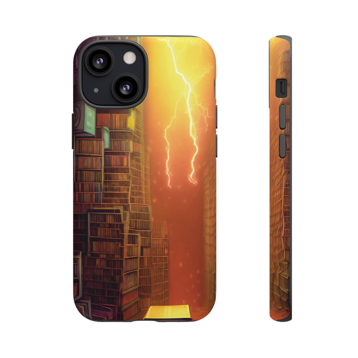 Lightning in the Library Wallpaper Phone Case | iPhone 15 Plus/ Pro, 14, 13, 12| Google Pixel 7, Pro, 5| Samsung Galaxy S23 All Major Phone Models