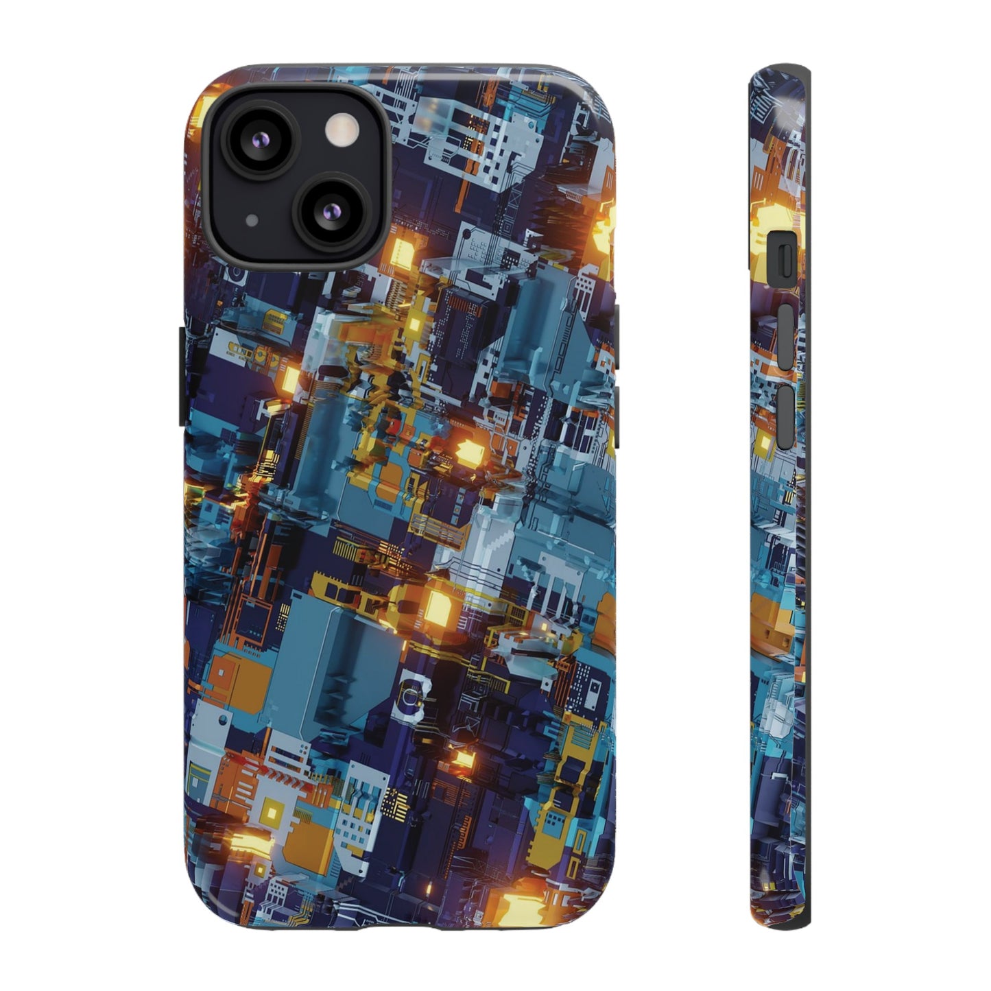 Computer Circuit Board Wallpaper Phone Case | iPhone 15 Plus/ Pro, 14, 13, 12| Google Pixel 7, Pro, 5| Samsung Galaxy S23 All Major Phone Models