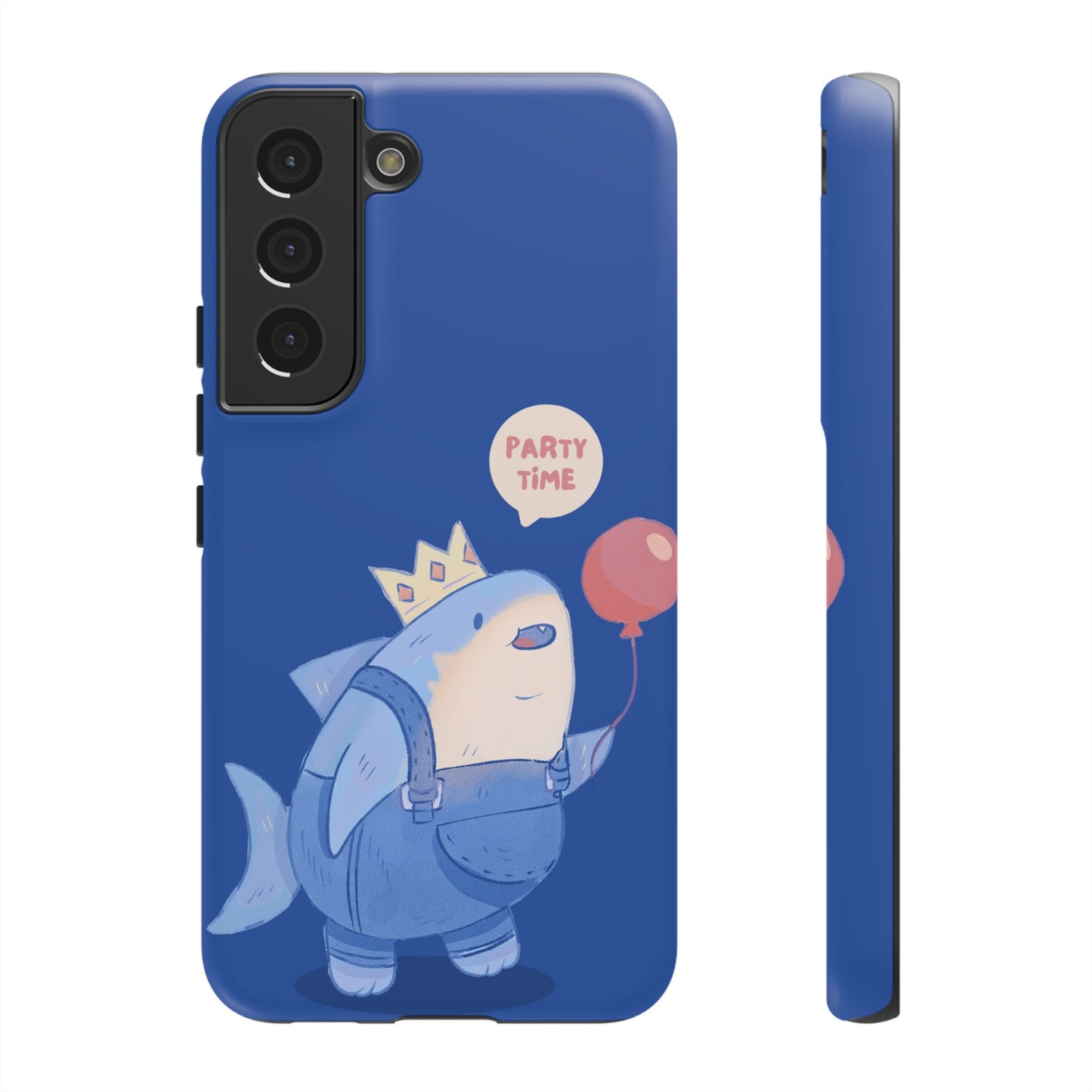 Shark Party Time Phone Case | iPhone 15 Plus/ Pro, 14, 13, 12| Google Pixel 7, Pro, 5| Samsung Galaxy S23 All Major Phone Models