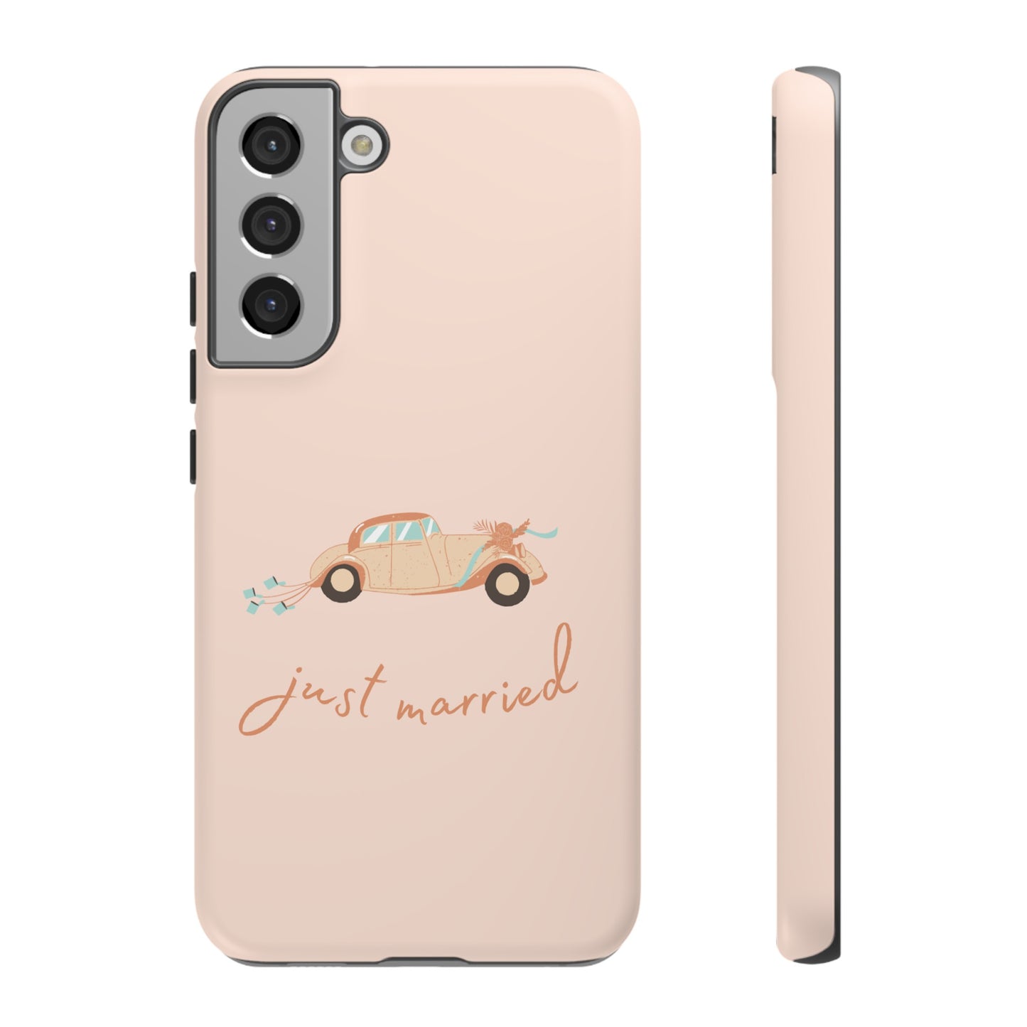 Just Married Phone Case | iPhone 15 Plus/ Pro, 14, 13, 12| Google Pixel 7, Pro, 5| Samsung Galaxy S23 All Major Phone Models