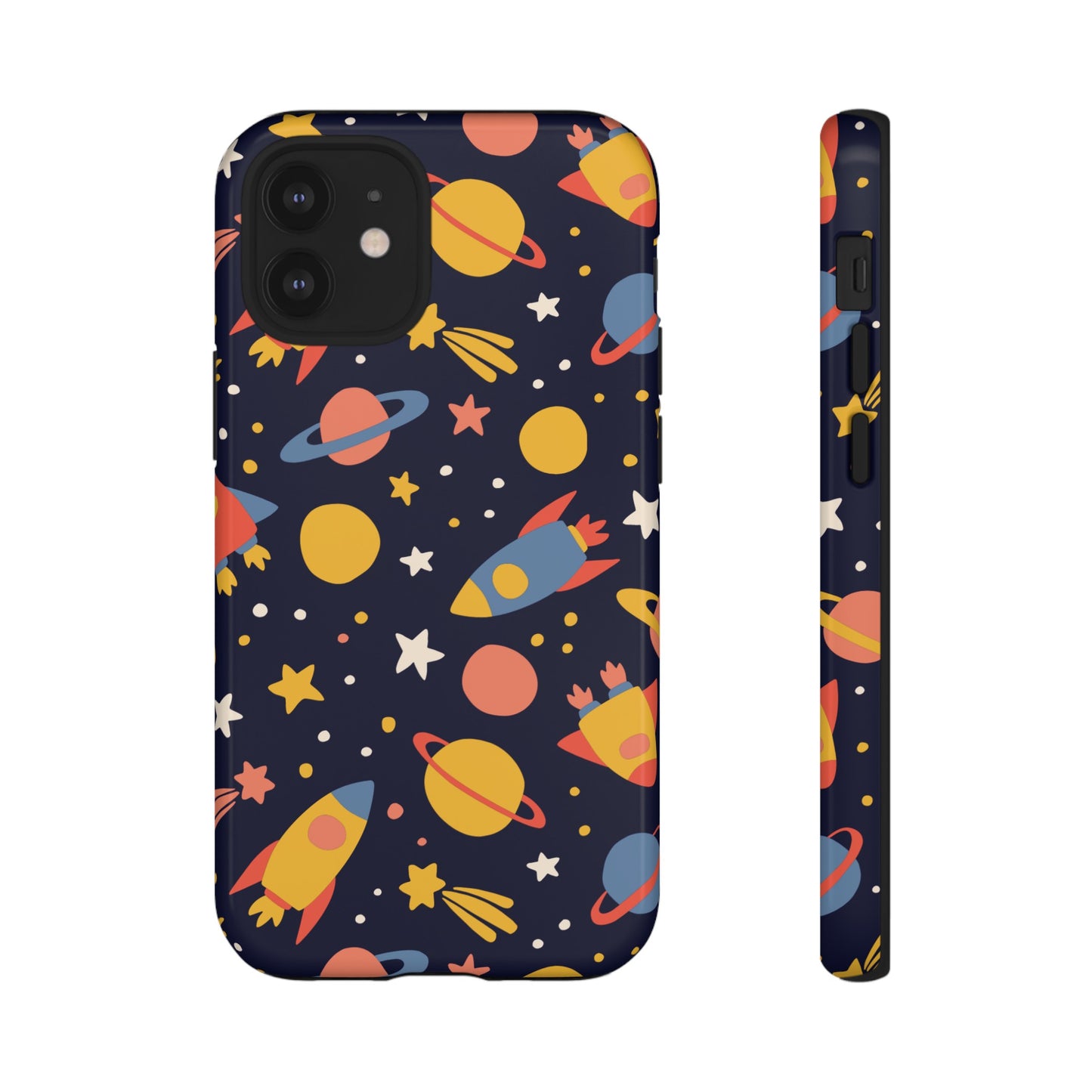 Cartoon Space Wallpaper Phone Case | iPhone 15 Plus/ Pro, 14, 13, 12| Google Pixel 7, Pro, 5| Samsung Galaxy S23 All Major Phone Models