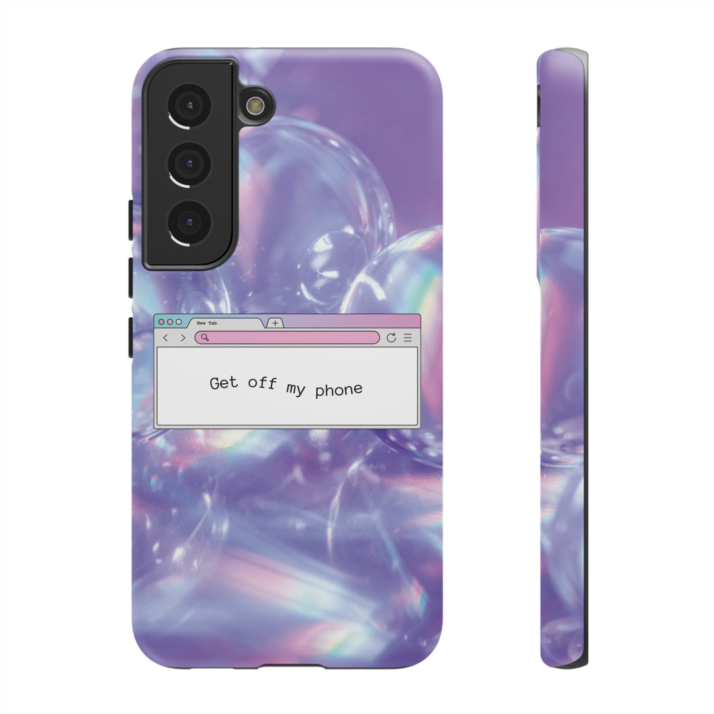 Get Off My Phone Wallpaper Phone Case | iPhone 15 Plus/ Pro, 14, 13, 12| Google Pixel 7, Pro, 5| Samsung Galaxy S23 All Major Phone Models