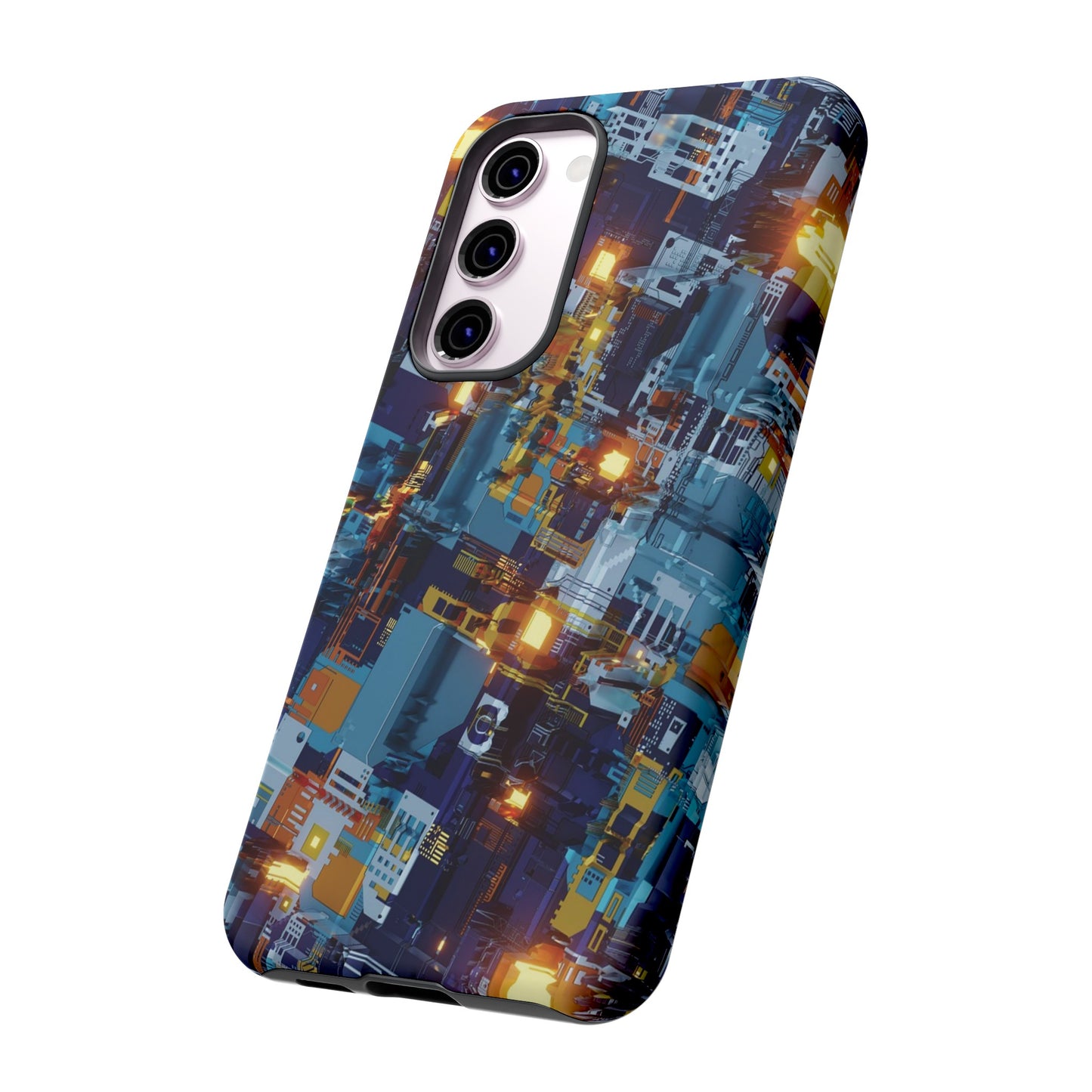 Computer Circuit Board Wallpaper Phone Case | iPhone 15 Plus/ Pro, 14, 13, 12| Google Pixel 7, Pro, 5| Samsung Galaxy S23 All Major Phone Models