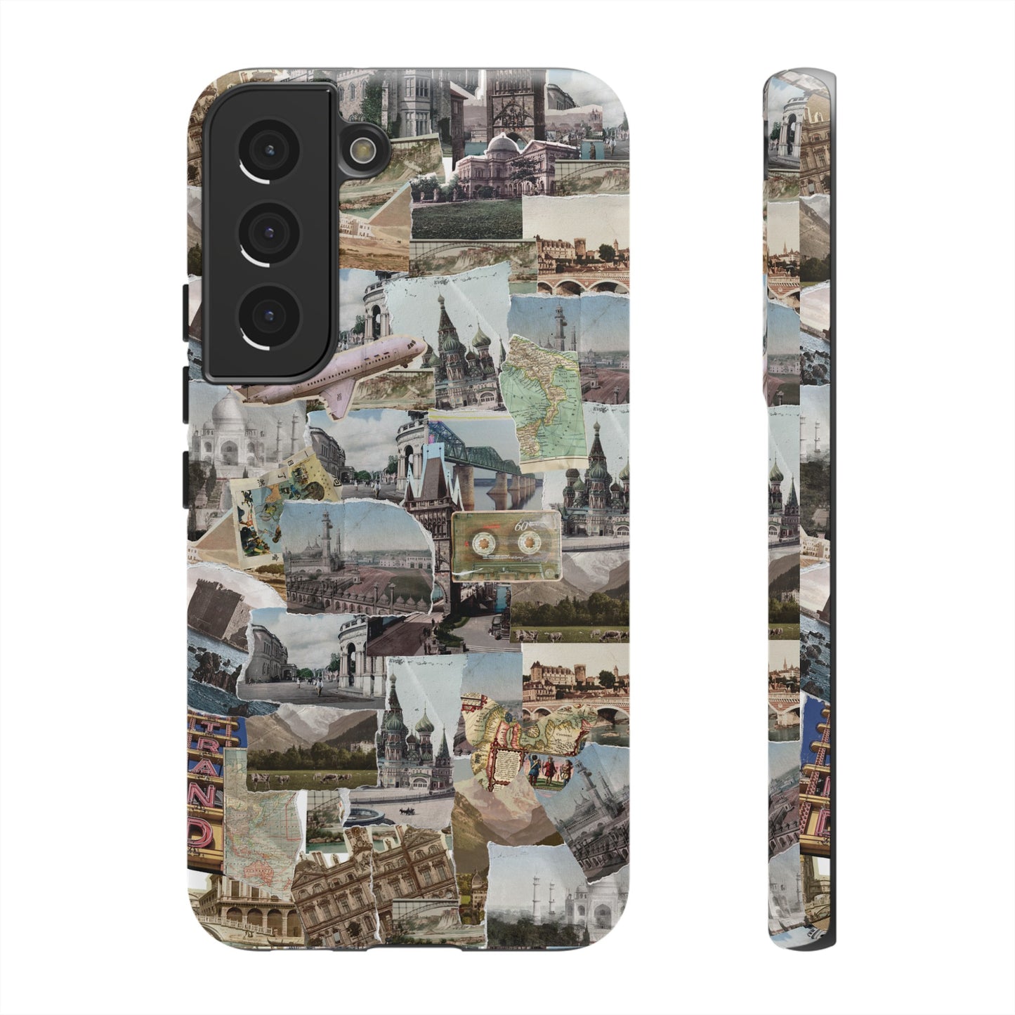 Travel Collage Wallpaper Phone Case | iPhone 15 Plus/ Pro, 14, 13, 12| Google Pixel 7, Pro, 5| Samsung Galaxy S23 All Major Phone Models