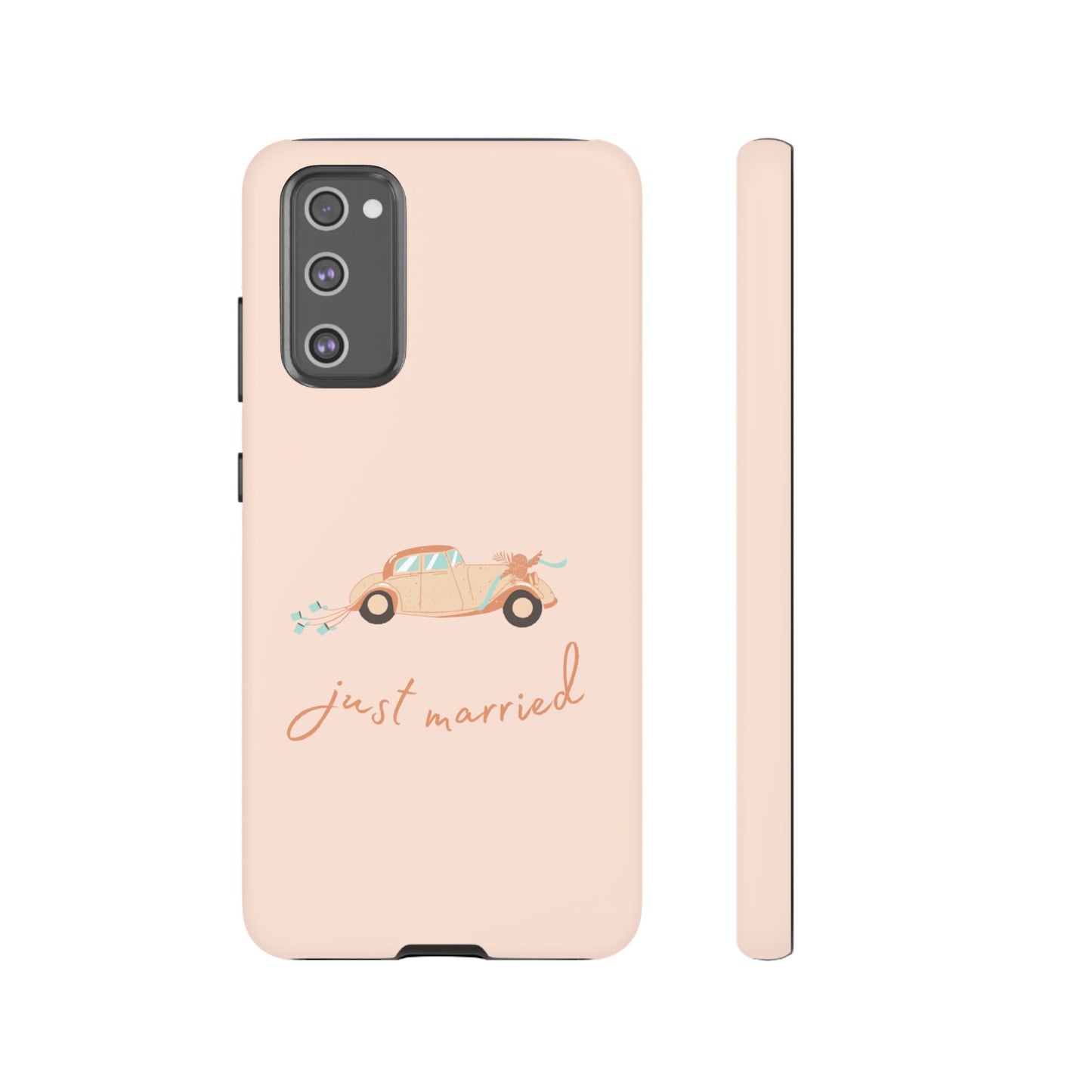 Just Married Phone Case | iPhone 15 Plus/ Pro, 14, 13, 12| Google Pixel 7, Pro, 5| Samsung Galaxy S23 All Major Phone Models