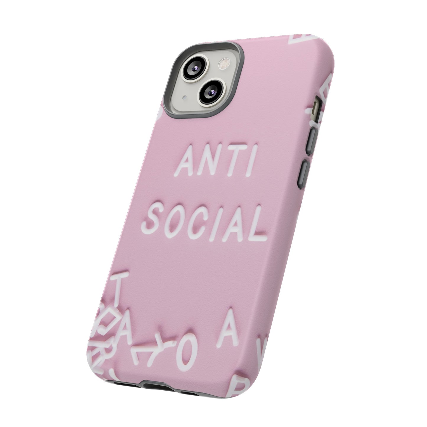 Anti Social Phone Case | iPhone 15 Plus/ Pro, 14, 13, 12| Google Pixel 7, Pro, 5| Samsung Galaxy S23 All Major Phone Models