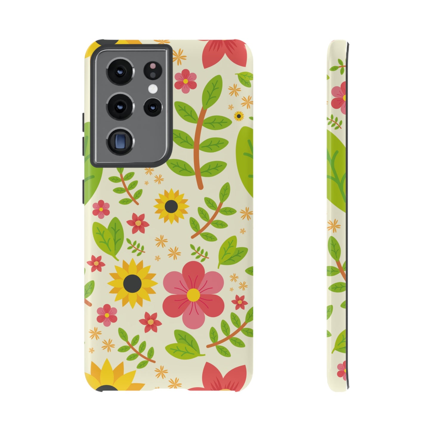 Botanical Flowers Phone Case | iPhone 15 Plus/ Pro, 14, 13, 12| Google Pixel 7, Pro, 5| Samsung Galaxy S23 All Major Phone Models