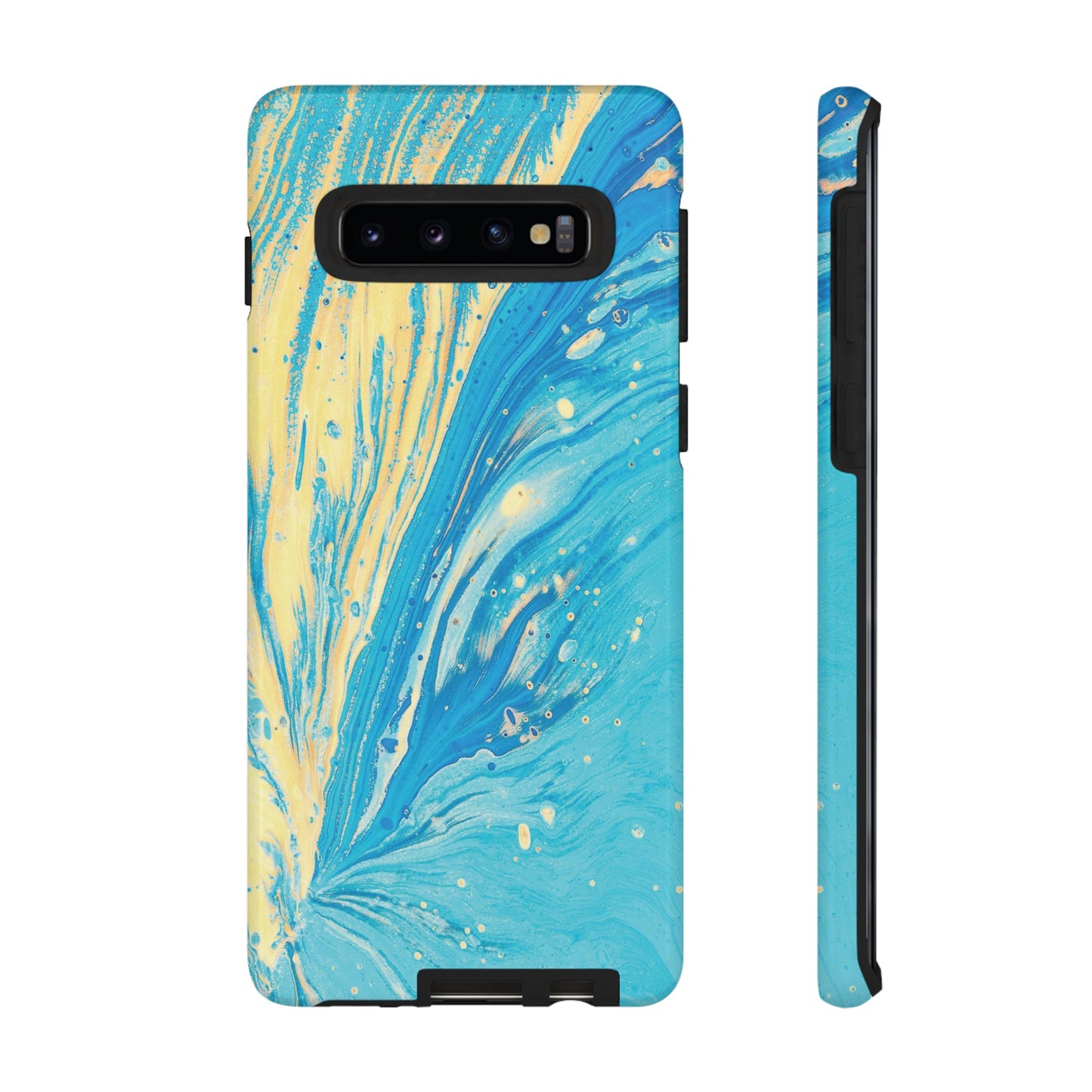 Fan of Yellow & Blue Paint Phone Case | iPhone 15 Plus/ Pro, 14, 13, 12| Google Pixel 7, Pro, 5| Samsung Galaxy S23 All Major Phone Models