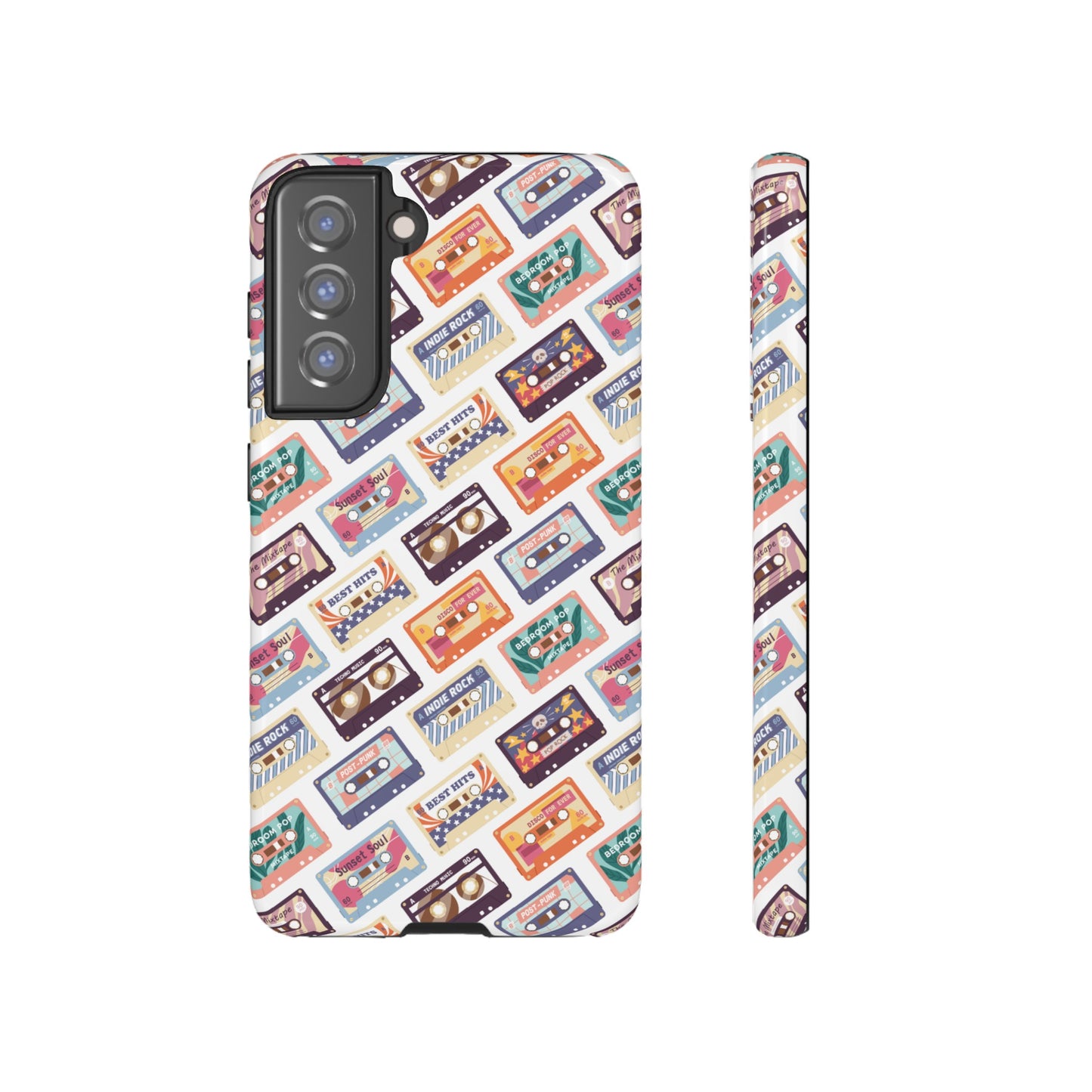 Retro Cassettes Phone Case | iPhone 15 Plus/ Pro, 14, 13, 12| Google Pixel 7, Pro, 5| Samsung Galaxy S23 All Major Phone Models