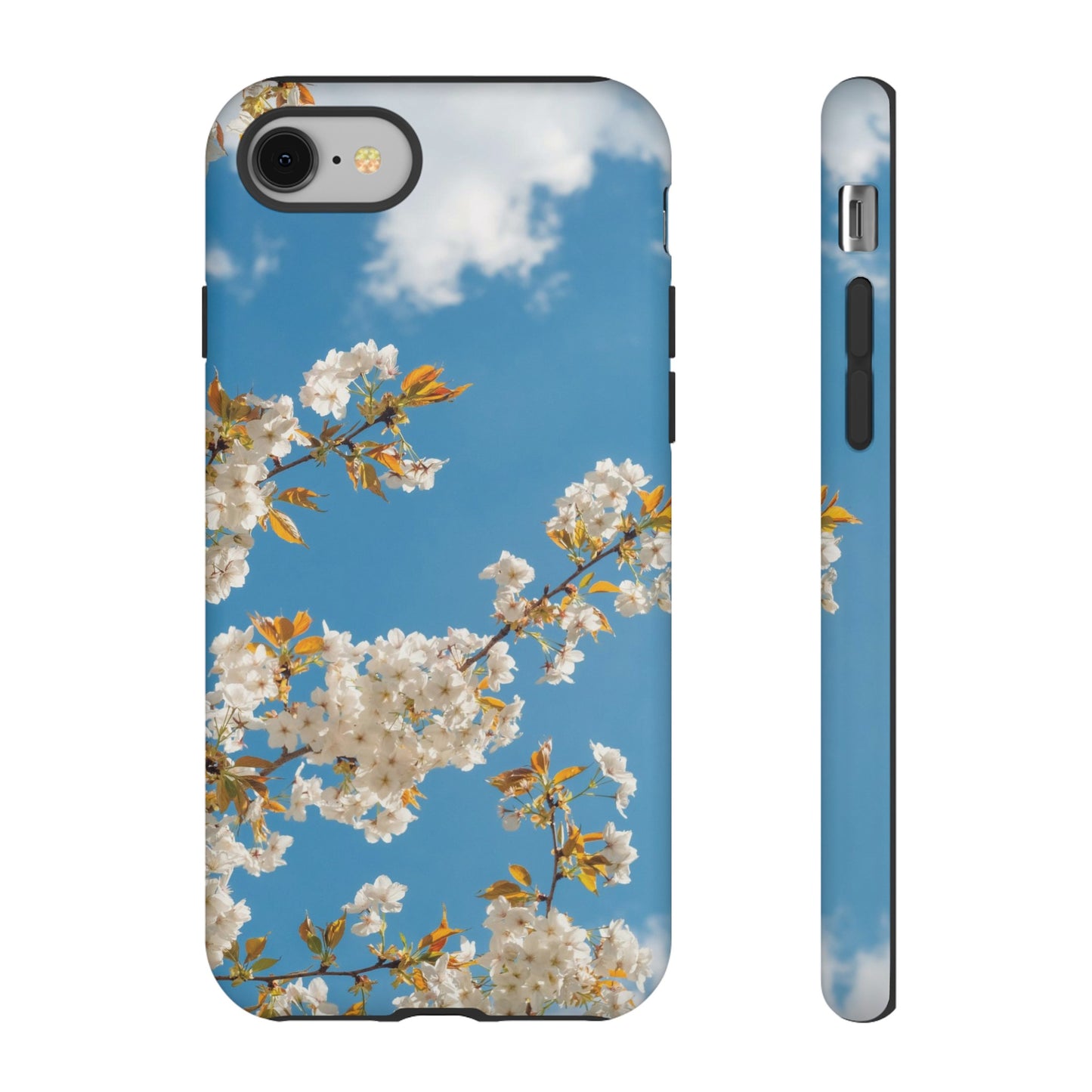 White Blossom Wallpaper Phone Case | iPhone 15 Plus/ Pro, 14, 13, 12| Google Pixel 7, Pro, 5| Samsung Galaxy S23 All Major Phone Models