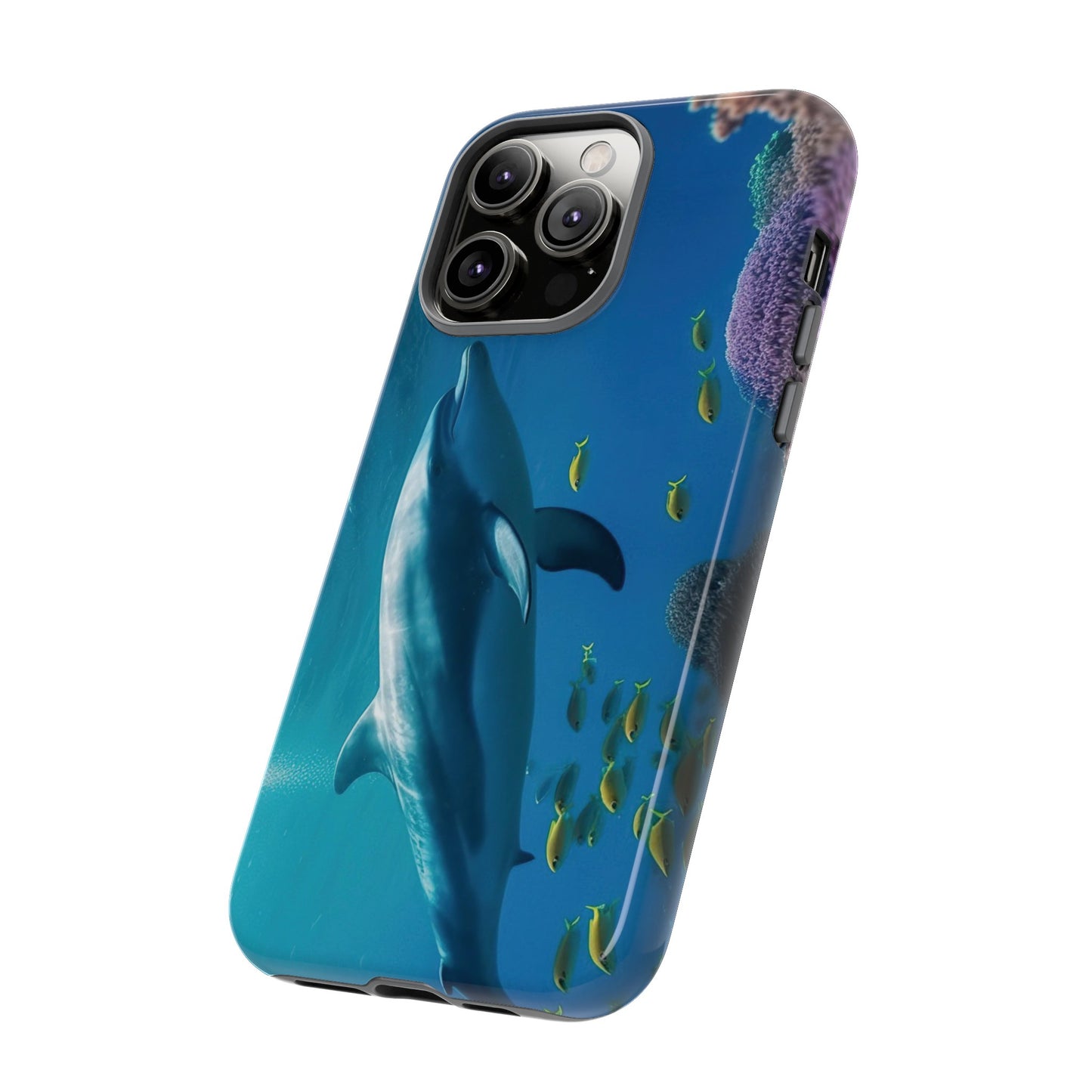 Dolphin Wallpaper Phone Case | iPhone 15 Plus/ Pro, 14, 13, 12| Google Pixel 7, Pro, 5| Samsung Galaxy S23 All Major Phone Models