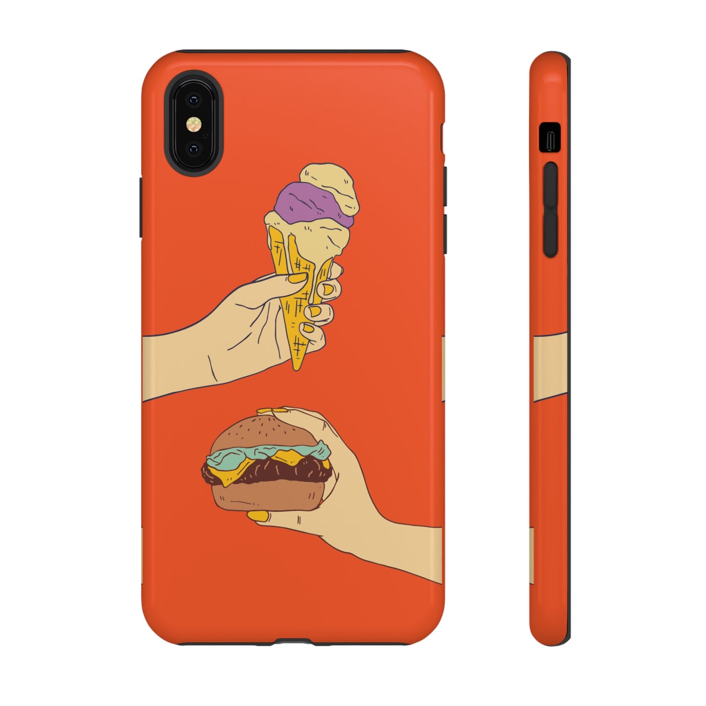 IceCream Or Hamburger? Phone Case | iPhone 15 Plus/ Pro, 14, 13, 12| Google Pixel 7, Pro, 5| Samsung Galaxy S23 All Major Phone Models