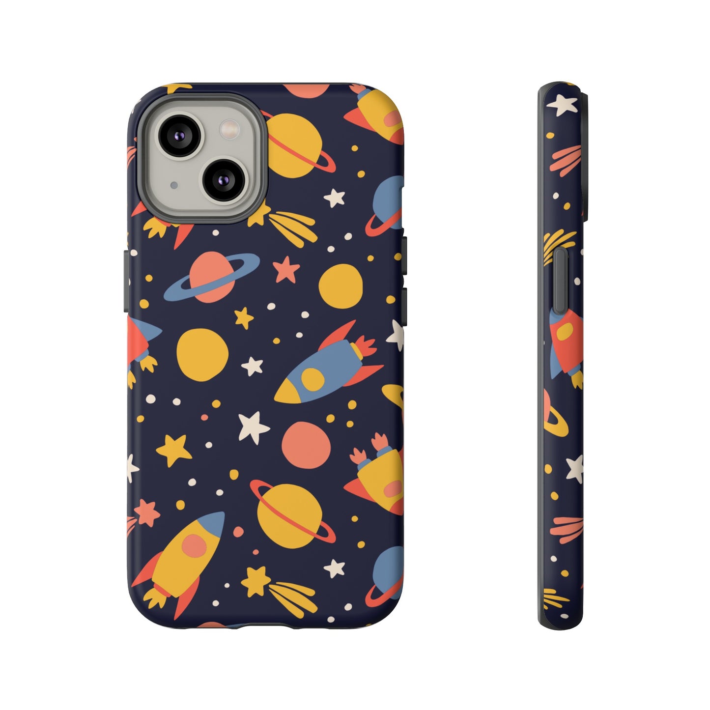 Cartoon Space Wallpaper Phone Case | iPhone 15 Plus/ Pro, 14, 13, 12| Google Pixel 7, Pro, 5| Samsung Galaxy S23 All Major Phone Models