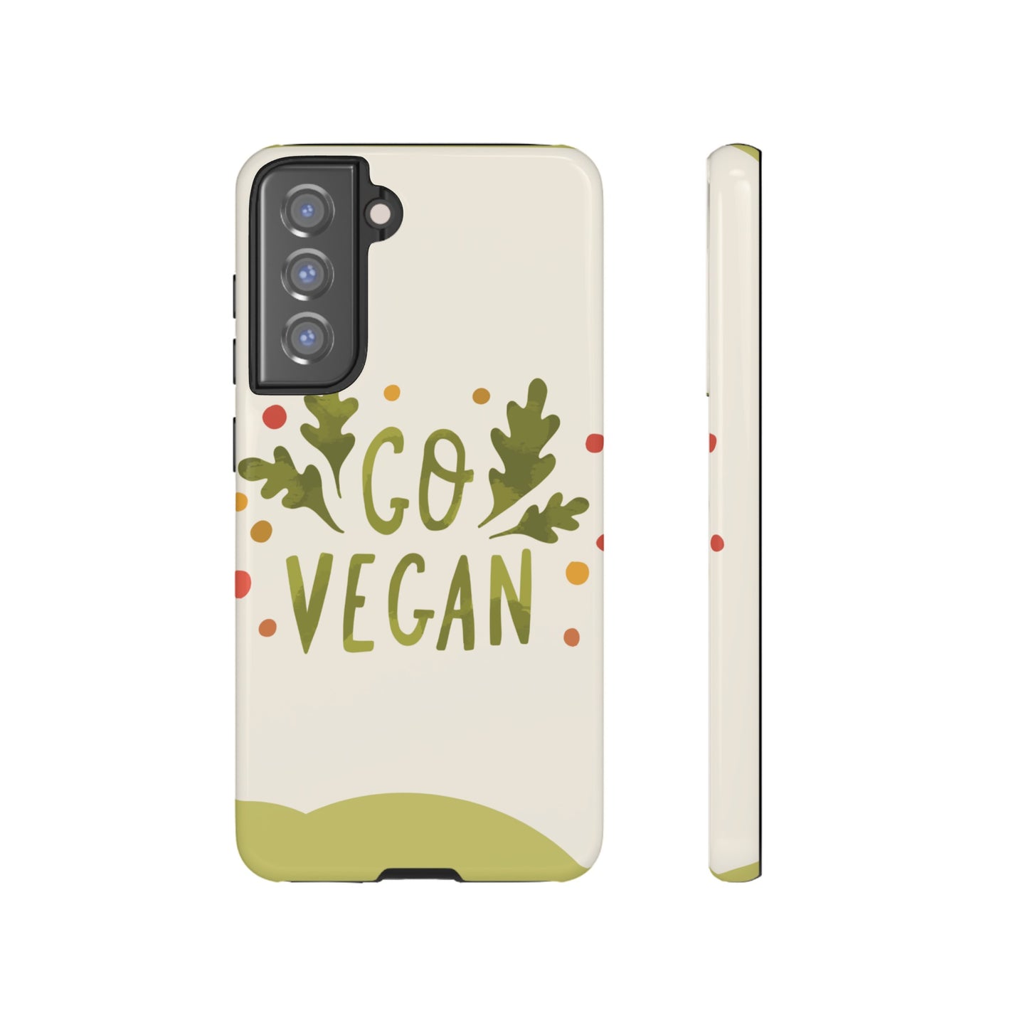 Go Vegan Wallpaper Phone Case | iPhone 15 Plus/ Pro, 14, 13, 12| Google Pixel 7, Pro, 5| Samsung Galaxy S23 All Major Phone Models