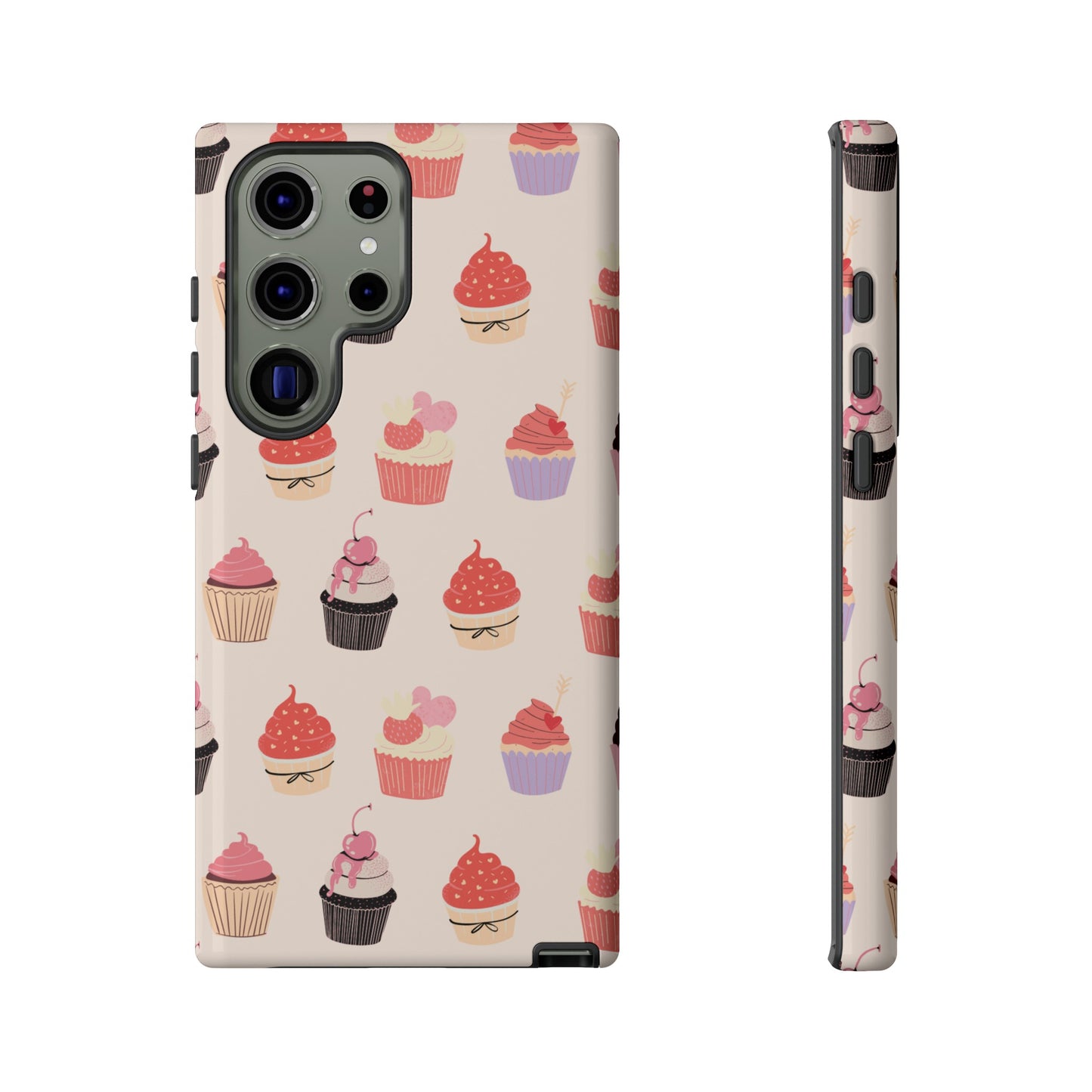 Cupcake Collage Wallpaper Phone Case | iPhone 15 Plus/ Pro, 14, 13, 12| Google Pixel 7, Pro, 5| Samsung Galaxy S23 All Major Phone Models