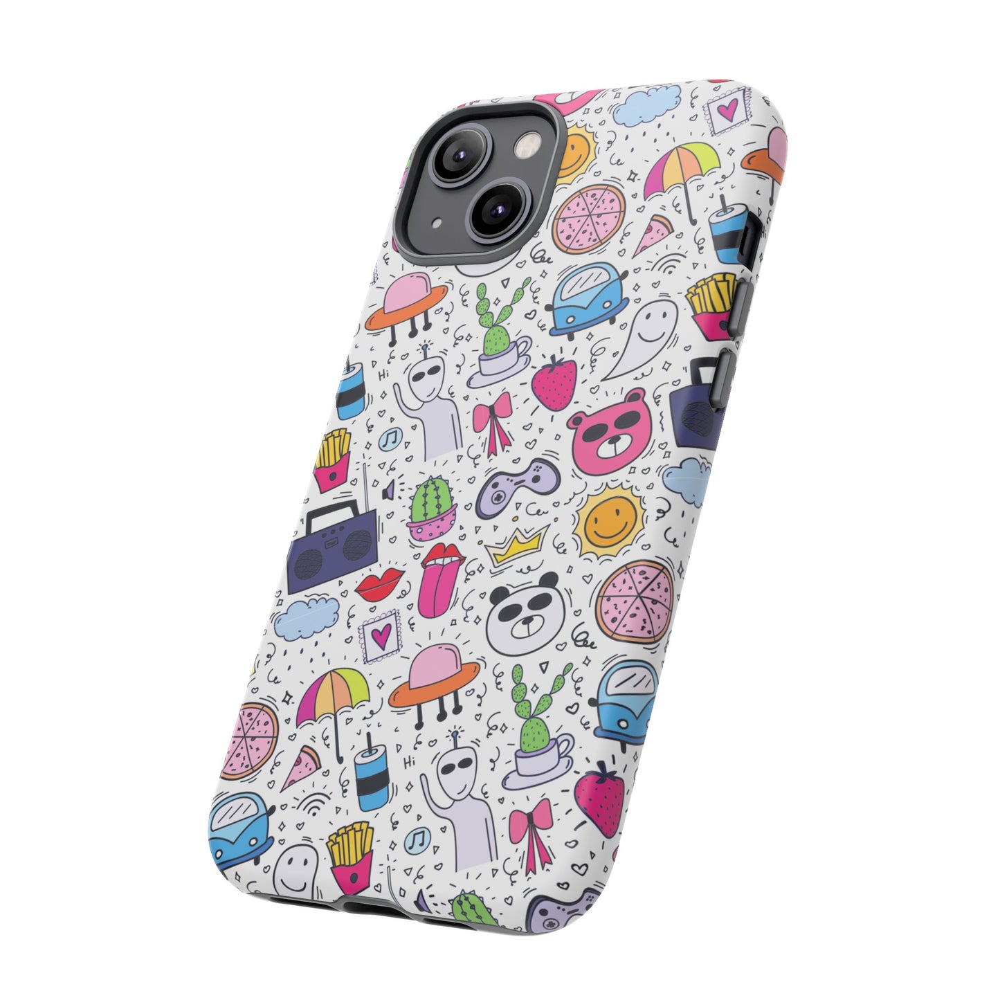 Cartoon Collage Phone Case | iPhone 15 Plus/ Pro, 14, 13, 12| Google Pixel 7, Pro, 5| Samsung Galaxy S23 All Major Phone Models