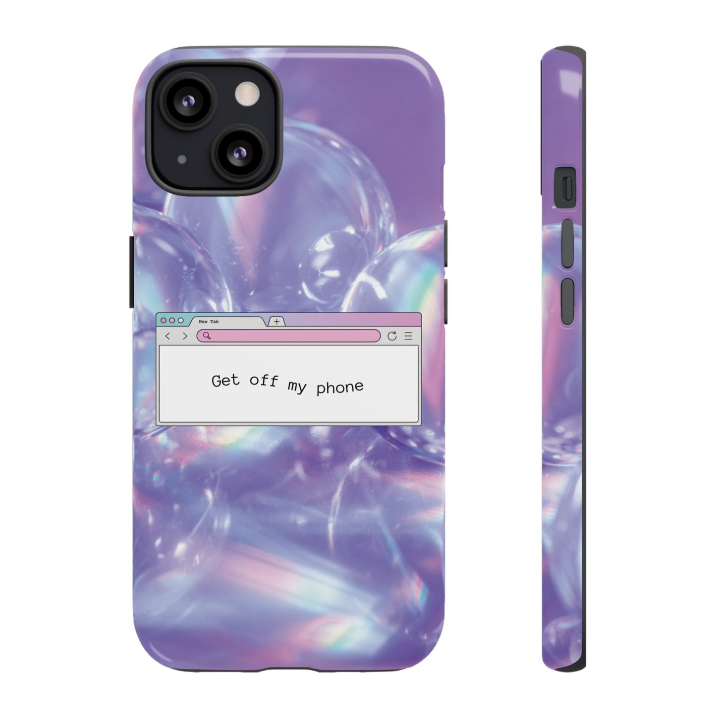 Get Off My Phone Wallpaper Phone Case | iPhone 15 Plus/ Pro, 14, 13, 12| Google Pixel 7, Pro, 5| Samsung Galaxy S23 All Major Phone Models