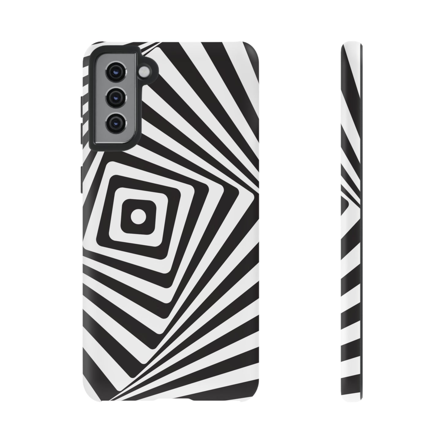 Black & White Spiral Wallpaper Phone Case | iPhone 15 Plus/ Pro, 14, 13, 12| Google Pixel 7, Pro, 5| Samsung Galaxy S23 All Major Phone Models