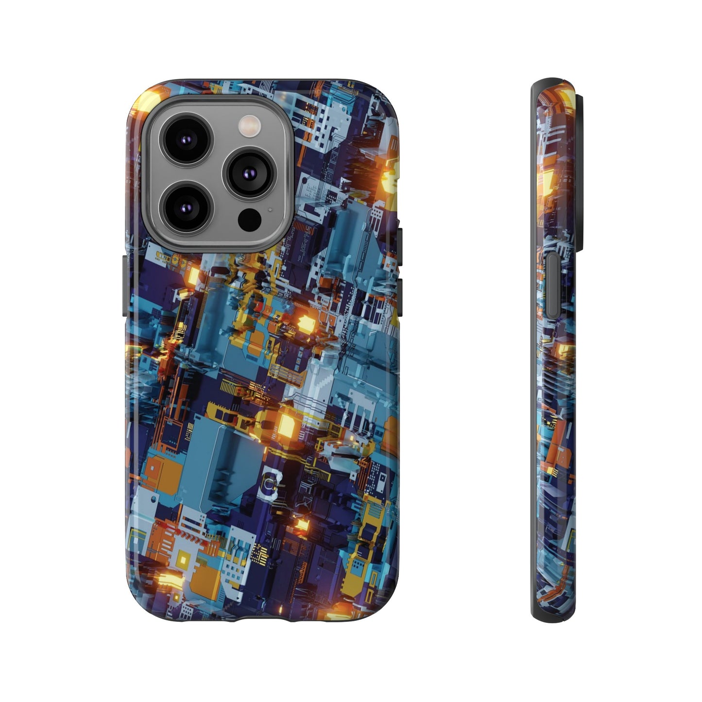 Computer Circuit Board Wallpaper Phone Case | iPhone 15 Plus/ Pro, 14, 13, 12| Google Pixel 7, Pro, 5| Samsung Galaxy S23 All Major Phone Models