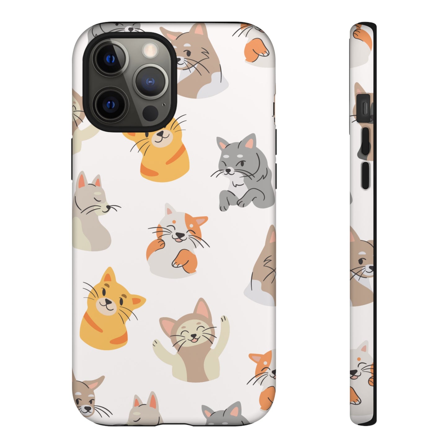 Adorable Cats Wallpaper Phone Case | iPhone 15 Plus/ Pro, 14, 13, 12| Google Pixel 7, Pro, 5| Samsung Galaxy S23 All Major Phone Models