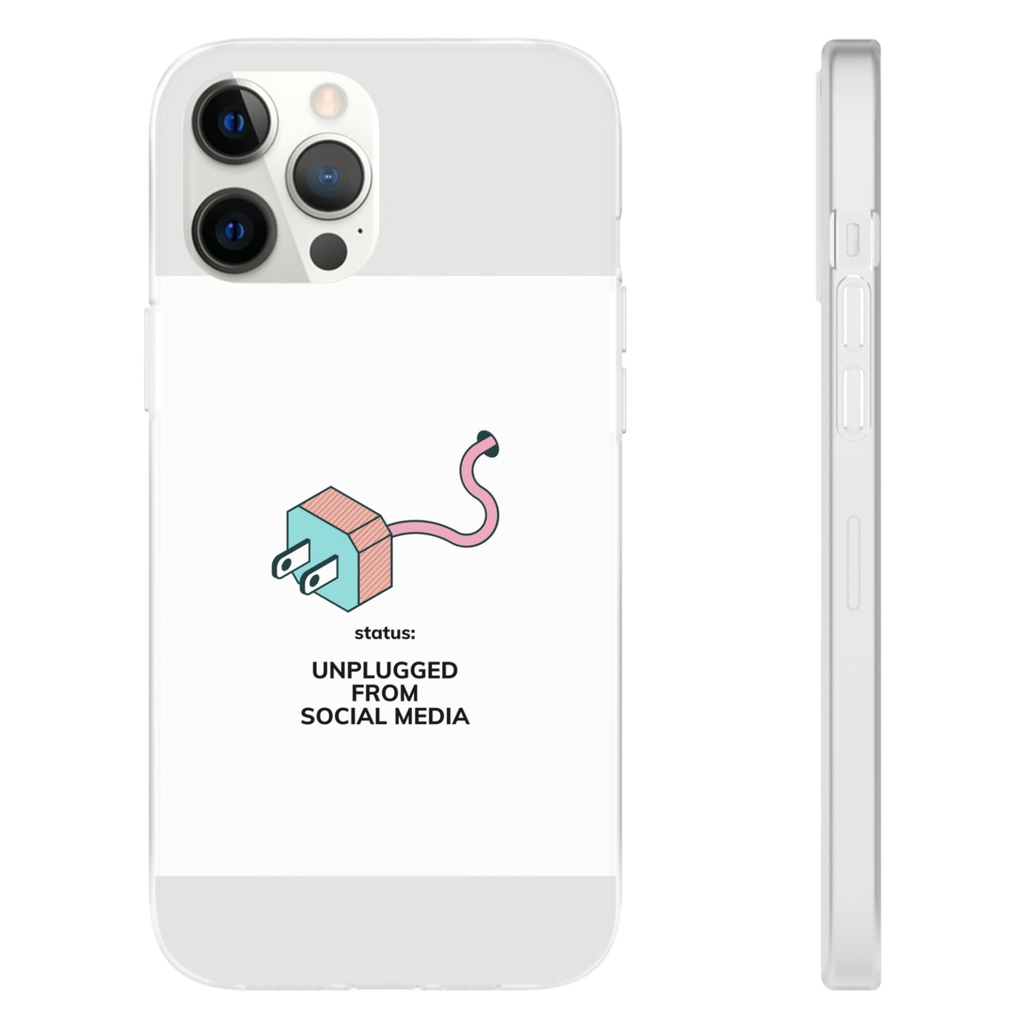 Unplugged From Social Media Phone Case | iPhone 15 Plus/ Pro, 14, 13, 12| Google Pixel 7, Pro, 5| Samsung Galaxy S23 All Major Phone Models