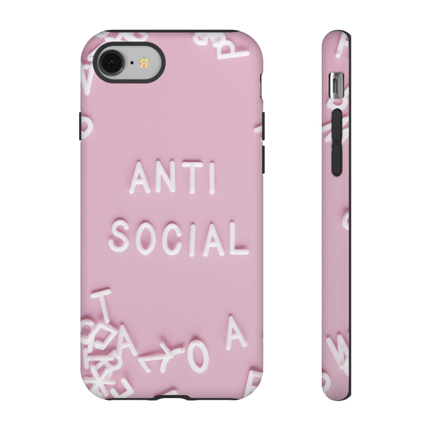 Anti Social Phone Case | iPhone 15 Plus/ Pro, 14, 13, 12| Google Pixel 7, Pro, 5| Samsung Galaxy S23 All Major Phone Models