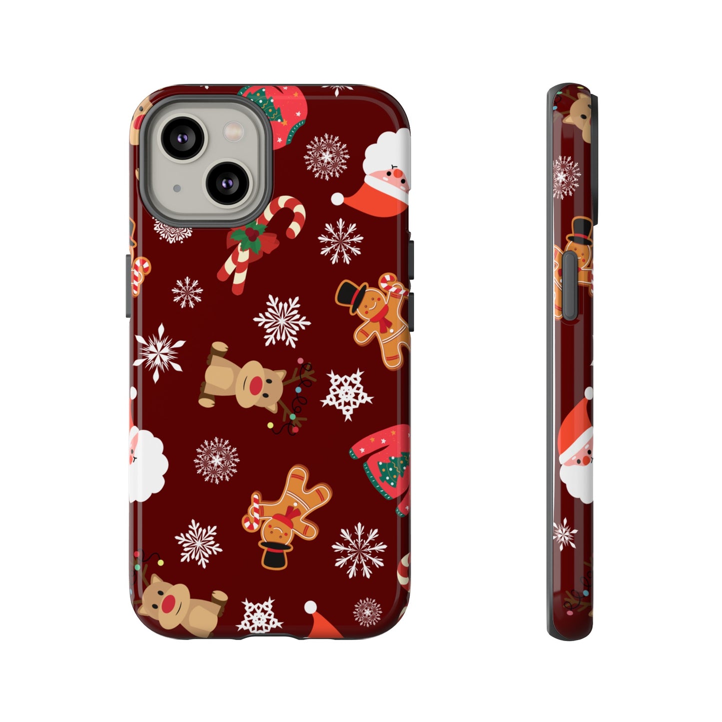 Festive Christmas Wallpaper Phone Case | iPhone 15 Plus/ Pro, 14, 13, 12| Google Pixel 7, Pro, 5| Samsung Galaxy S23 All Major Phone Models